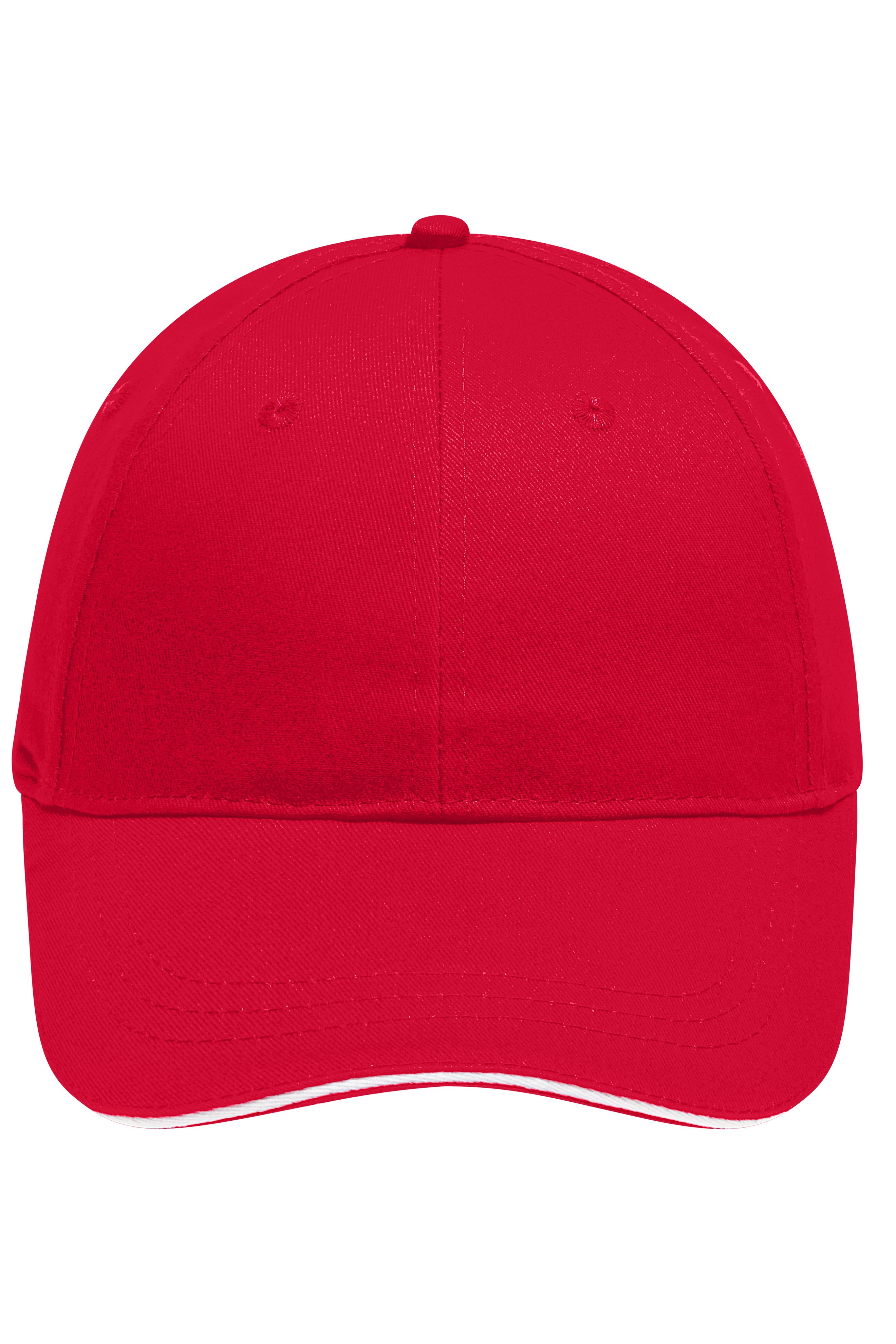 6 Panel Brushed Sandwich Cap MB6212 6 Panel Sandwich Cap mit gebürsteter Oberfläche