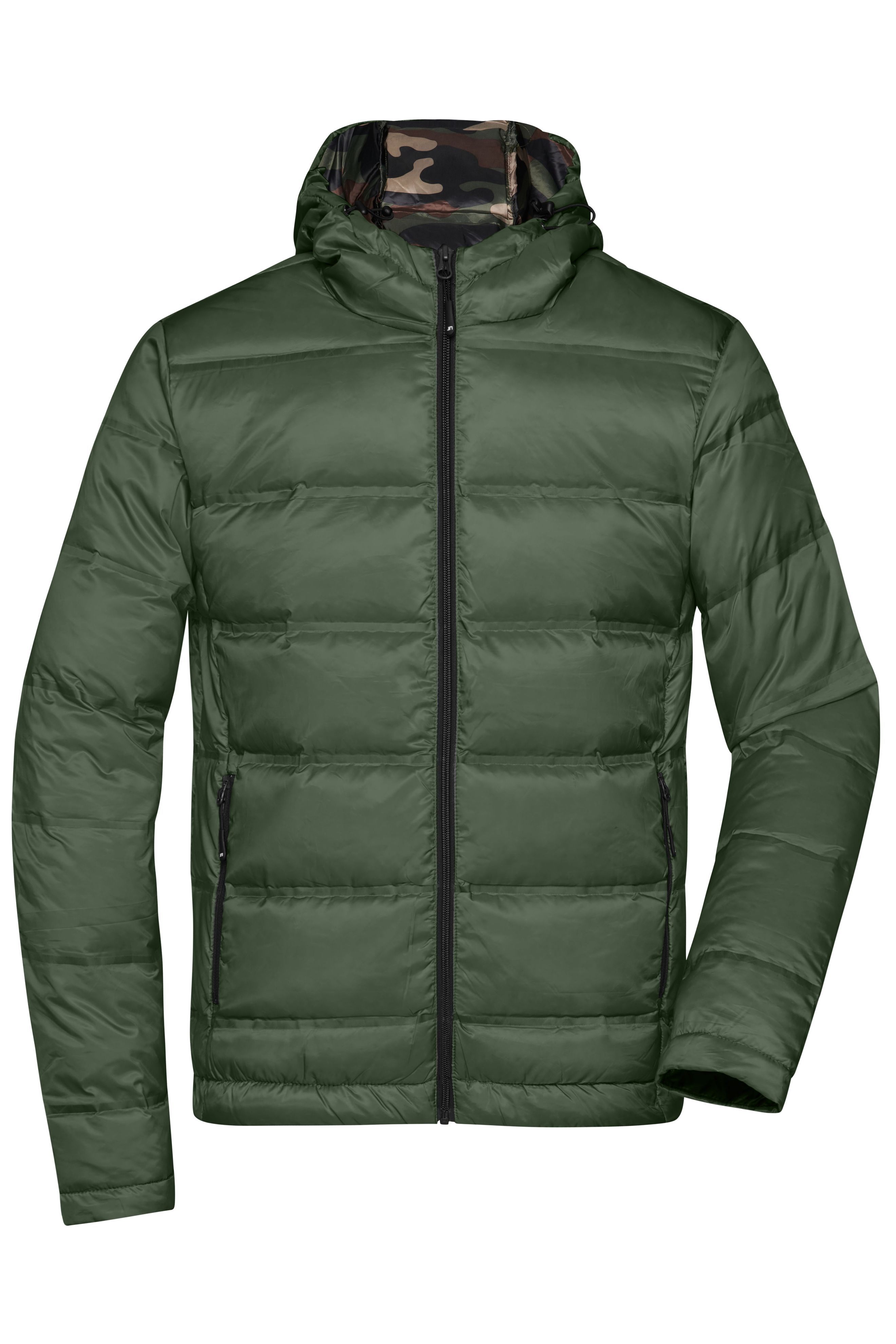 Men's Hooded Down Jacket JN1152 Daunenjacke mit Kapuze in neuem Design, Steppung der Jacke ist geklebt und nicht genäht