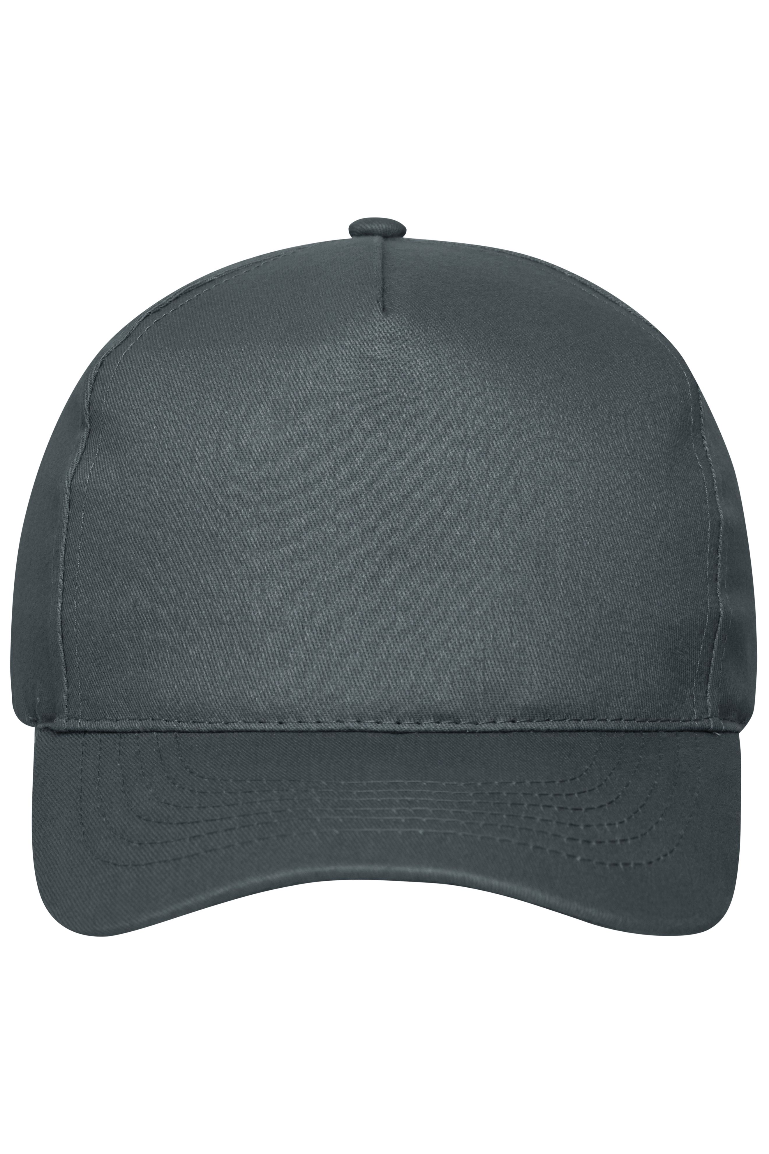 5 Panel Cap Bio Cotton MB6237 5 Panel Cap mit ungebürsteter Oberfläche