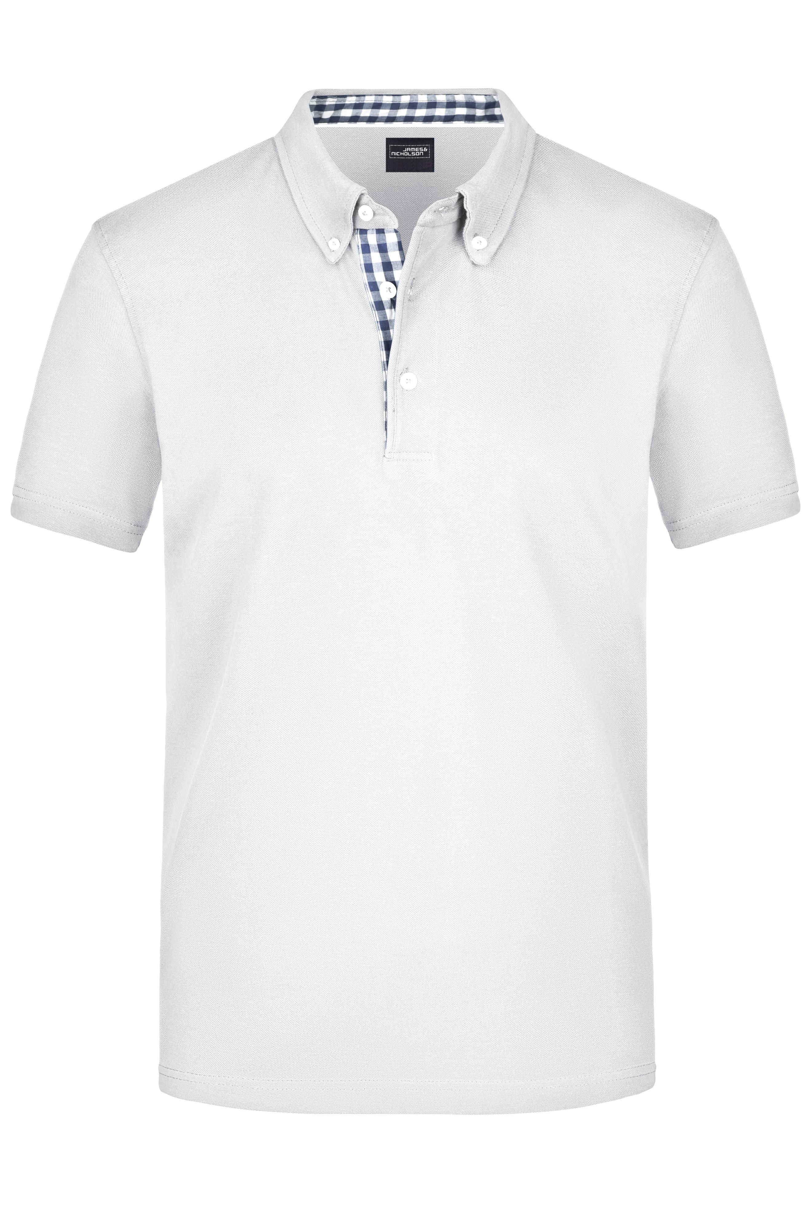 Men's Plain Polo JN964 Polo mit Button-Down Kragen