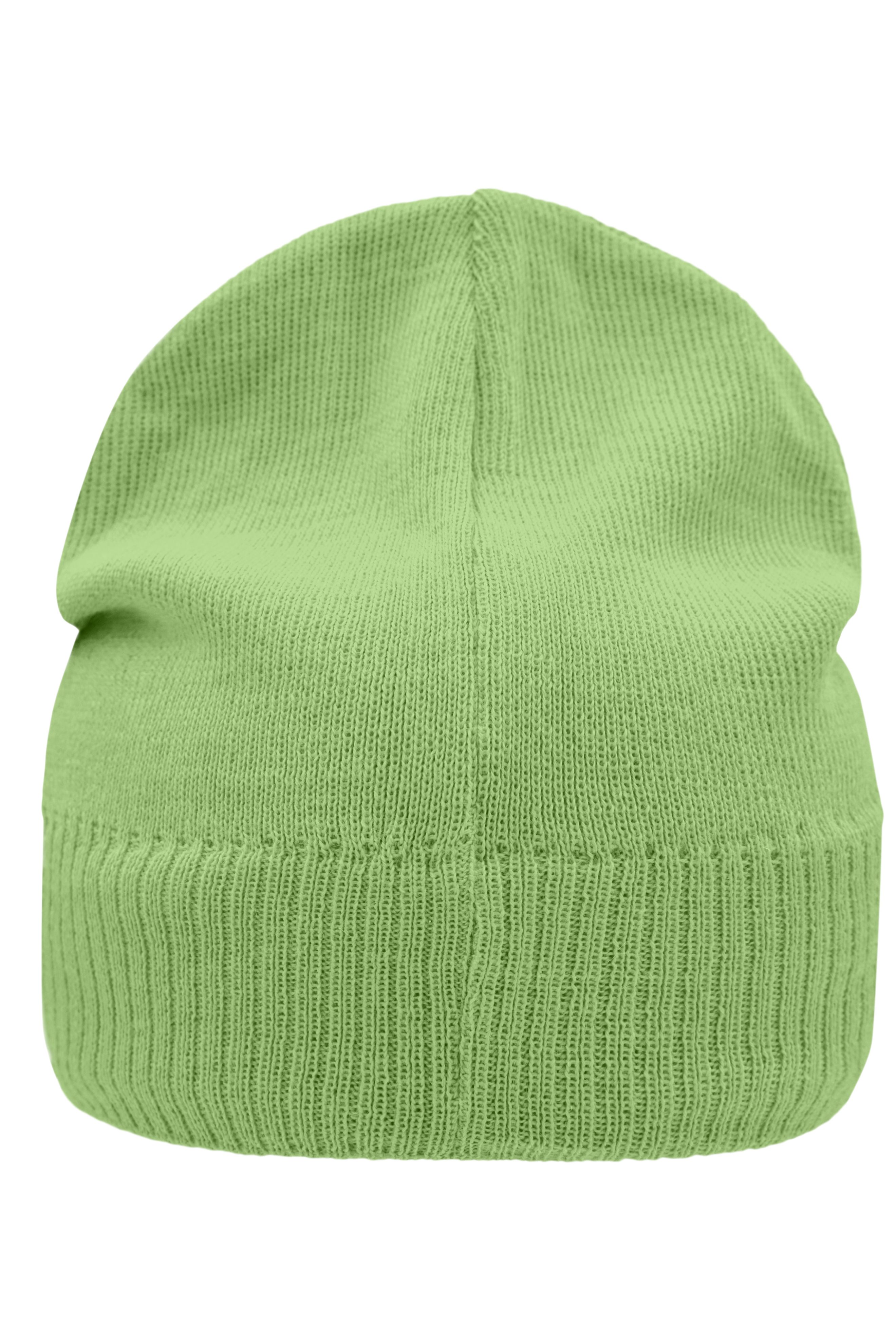 Knitted Beanie with Fleece Inset MB7925 Strickmütze mit Fleece Einsatz im Stirnbereich