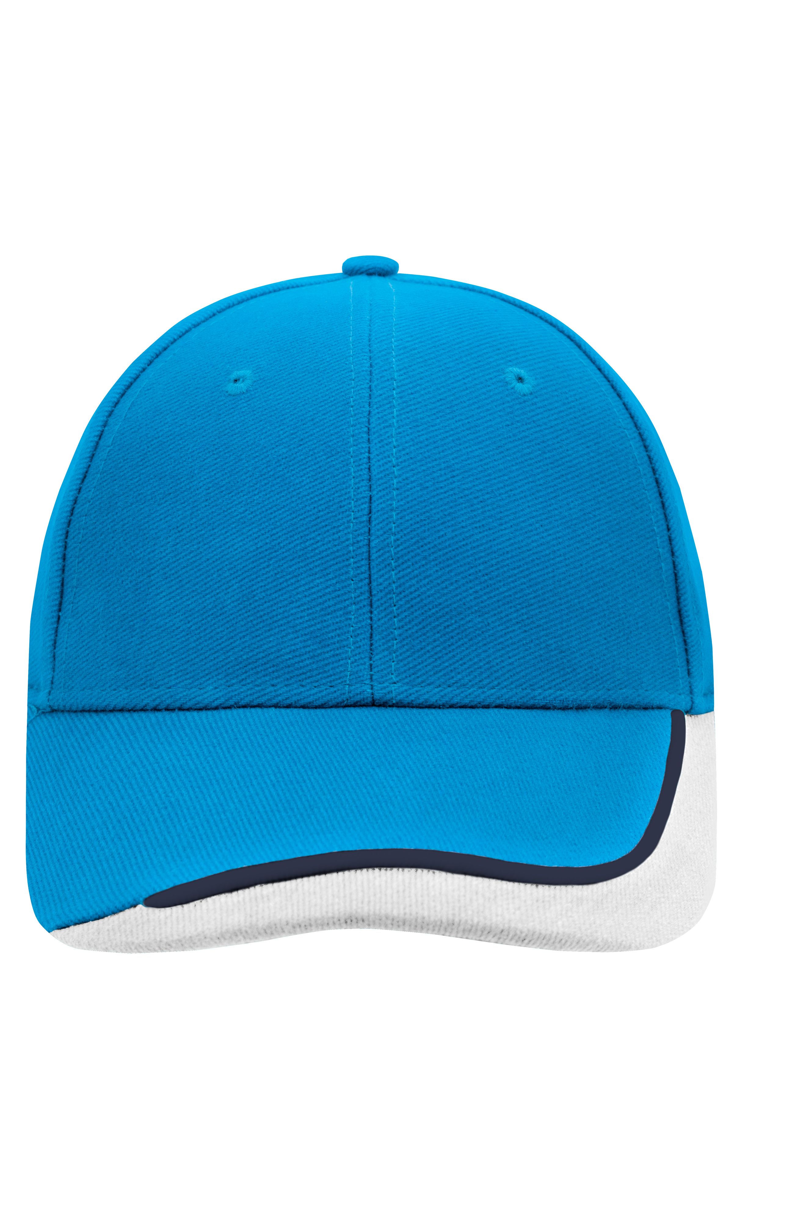 Half-Pipe Sandwich Cap MB049 6 Panel Cap mit extravaganter, dreifarbiger Sandwich-Lösung