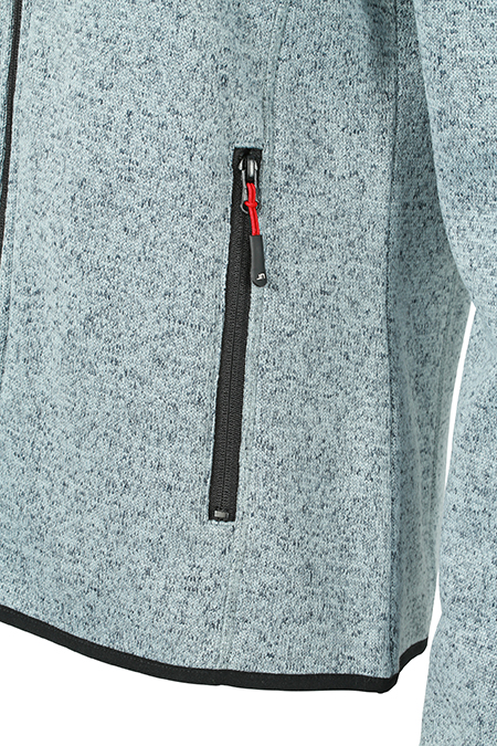 Ladies' Knitted Fleece Jacket JN761 Modische Strickfleece Jacke mit Stehkragen