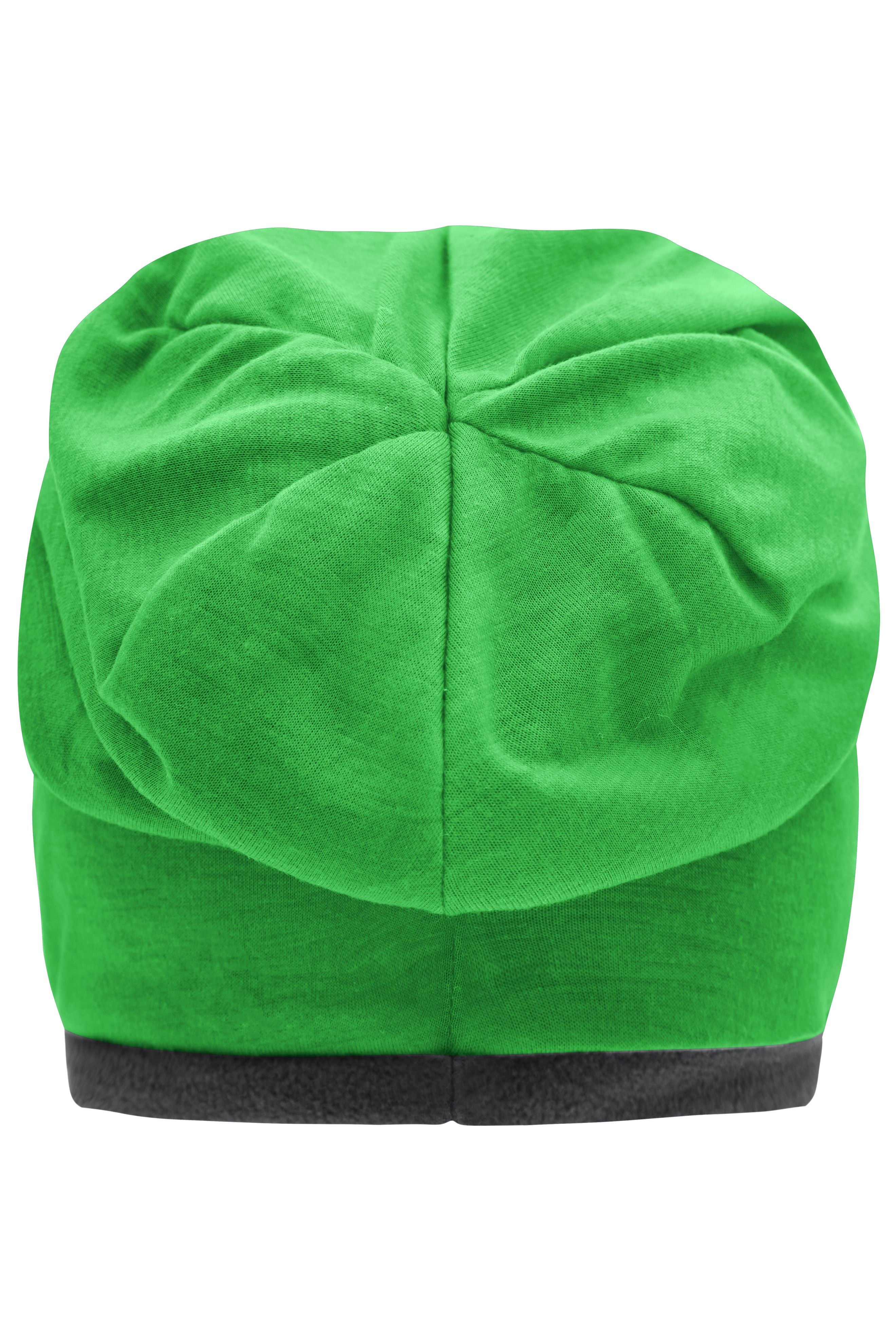 Fleece Beanie MB7131 Lässige Mütze mit Fleece-Kontrastabschluss