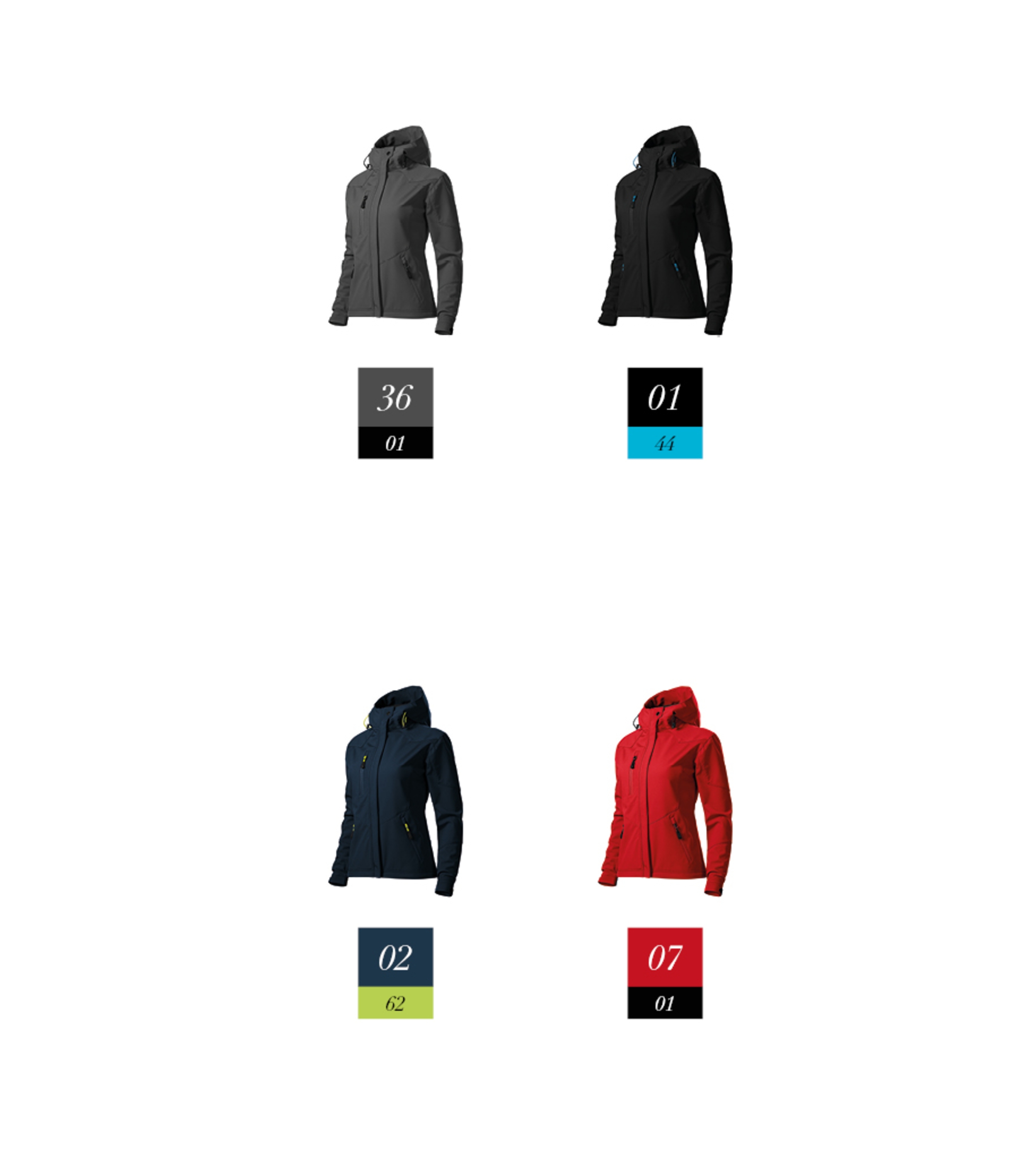 Softshelljacke Damen - NANO 532 - Kapuze mit Kordelzug und Taschen mit Reverse-Spiralreißverschluss - leichte, wasserdichte Übergangsjacke Damen für Outdoor 