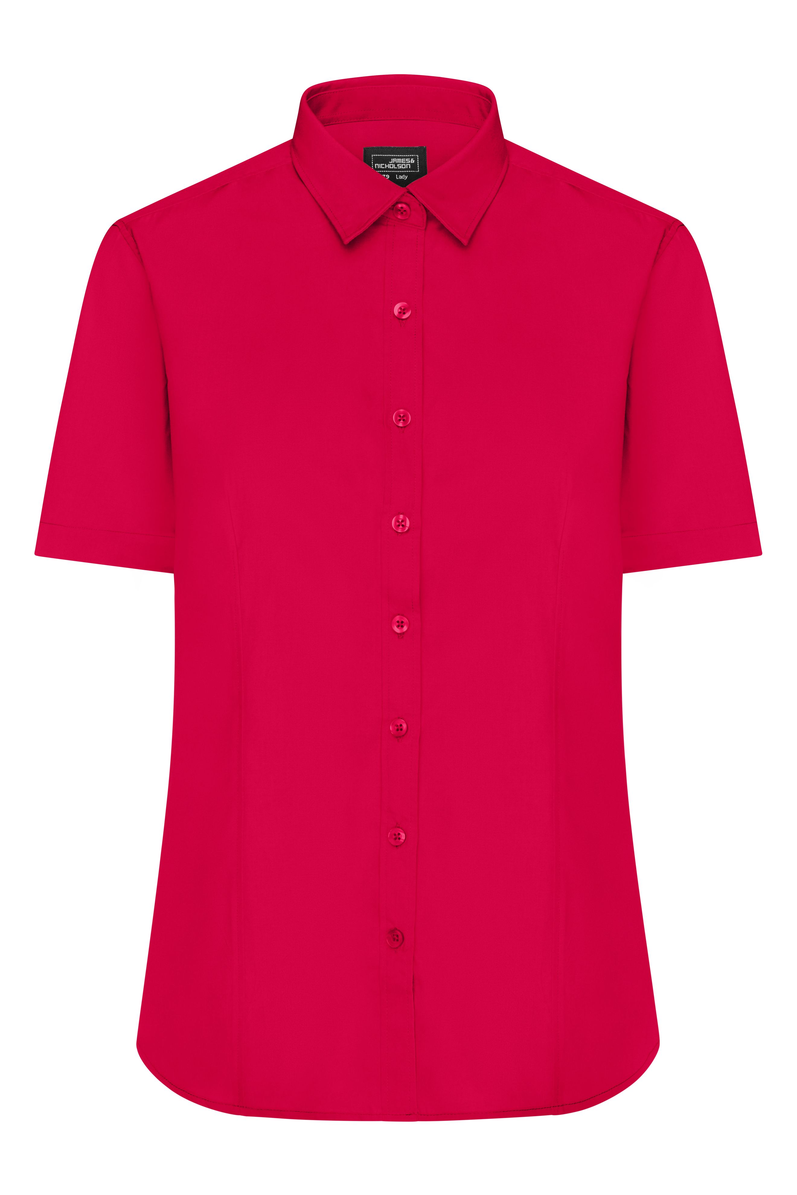 Ladies' Shirt Shortsleeve Poplin JN679 Klassisches Shirt aus pflegeleichtem Mischgewebe