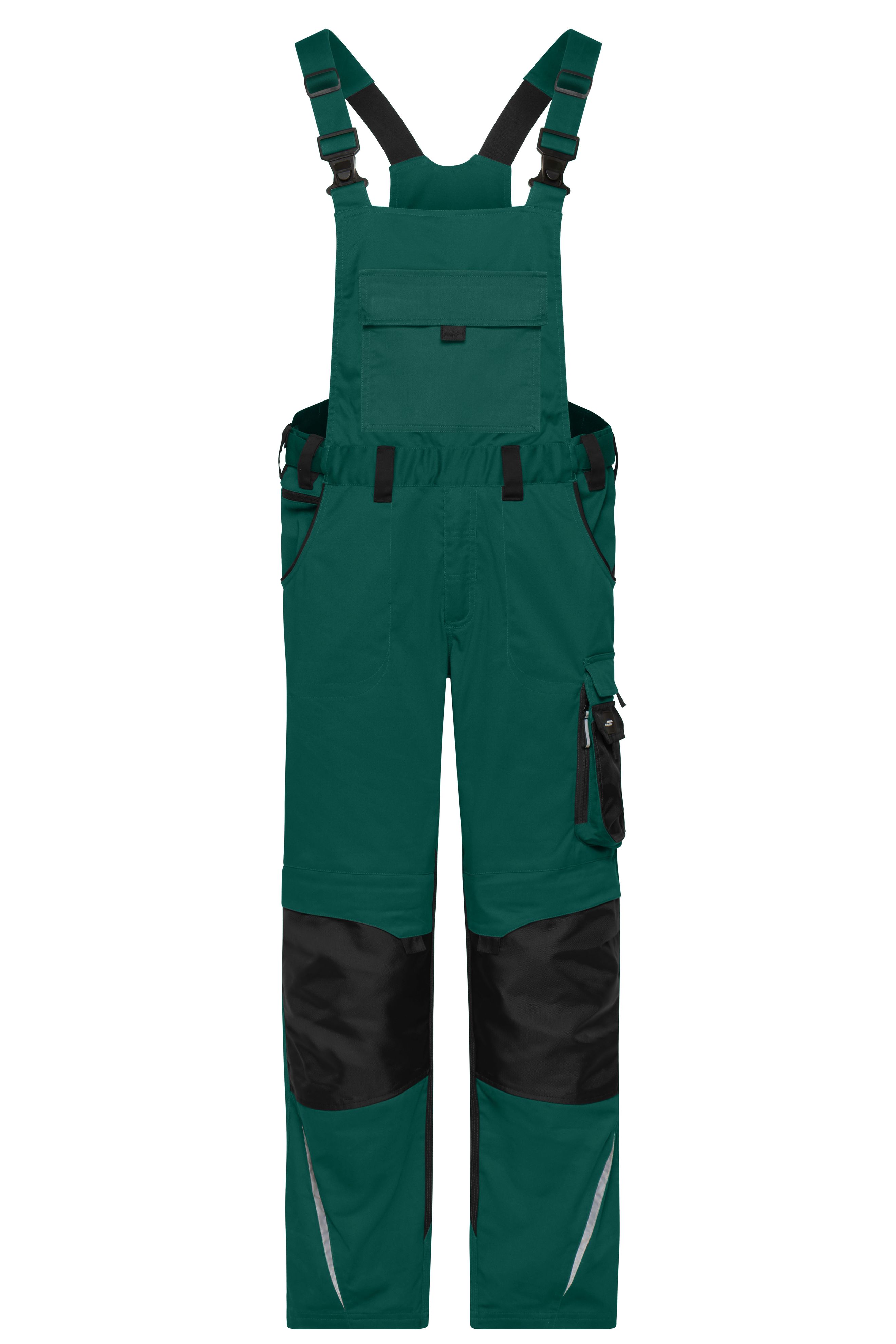 Workwear Pants with Bib - STRONG - JN1833 Spezialisierte Latzhose mit funktionellen Details und flexibel einstellbarem, elastischen Bund