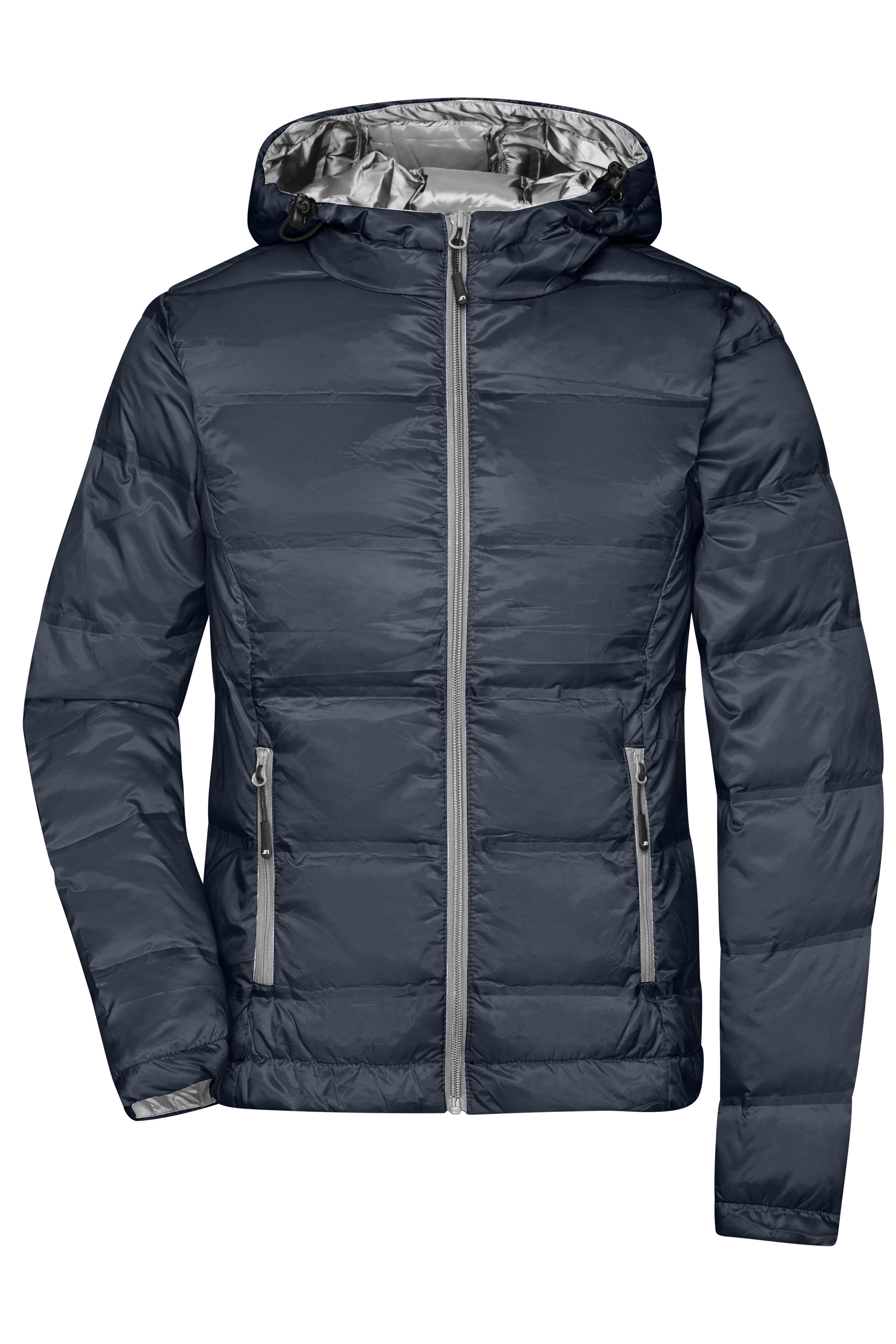 Ladies' Hooded Down Jacket JN1151 Daunenjacke mit Kapuze in neuem Design, Steppung der Jacke ist geklebt und nicht genäht