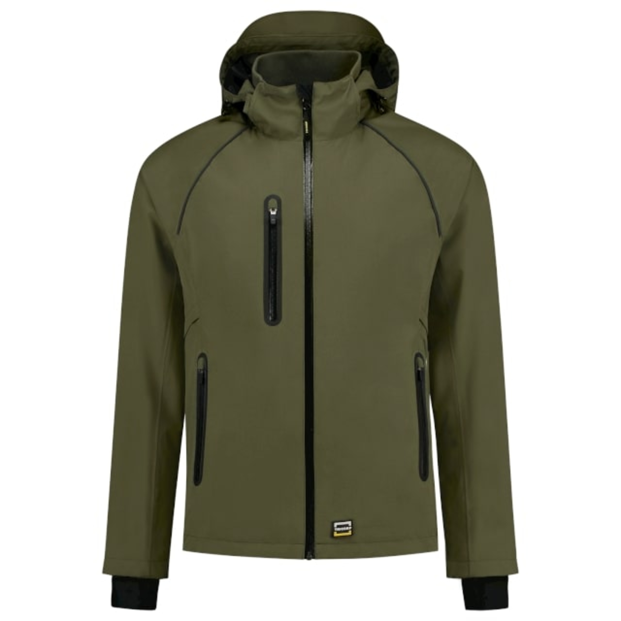 Jacke für Herren und Damen -  TECH SHELL T54 - wasserdichtes, windabweisendes und atmungsaktives Material und abnehmbare Kapuze  - Outdoor Übergangsjacke 