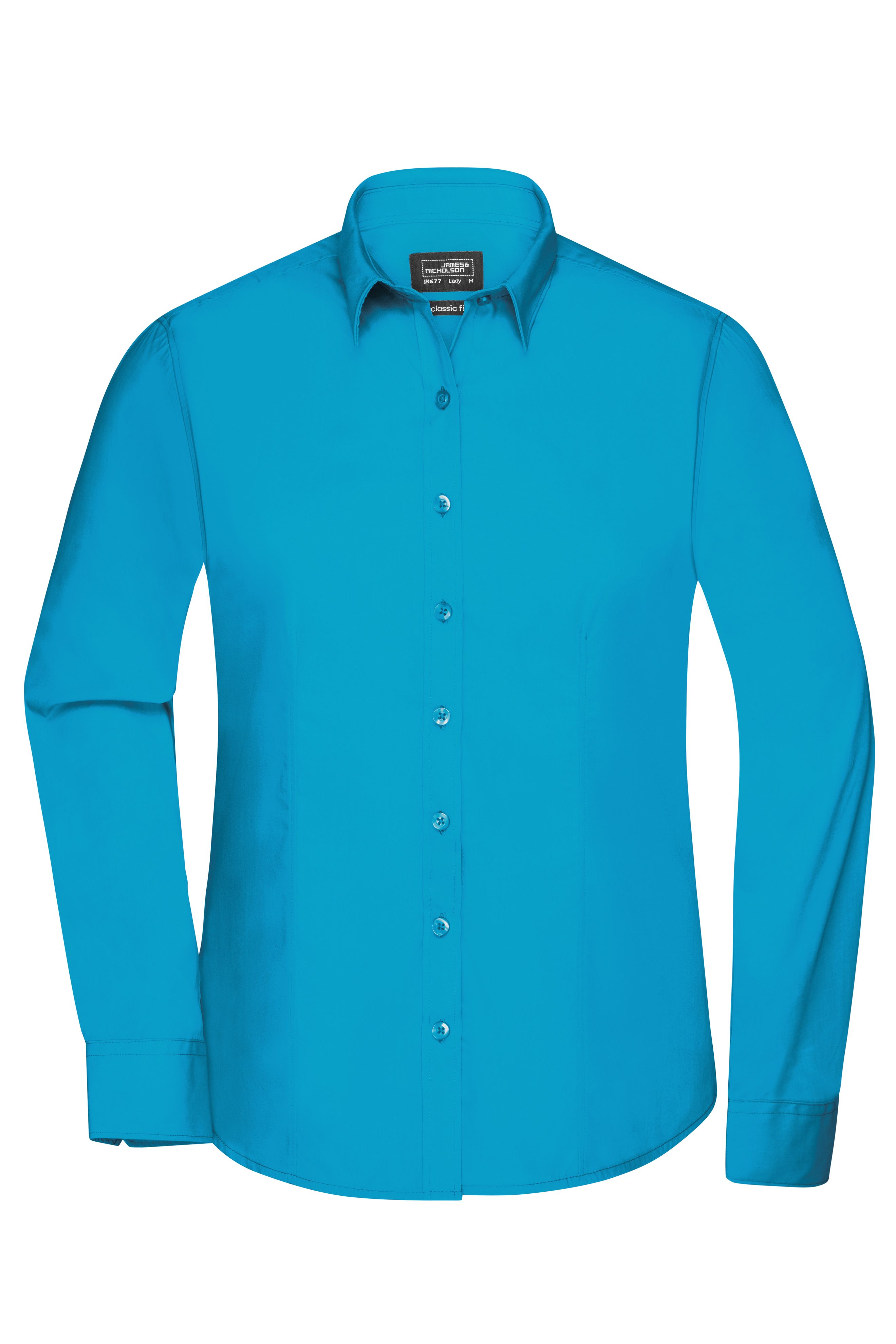 Ladies' Shirt Longsleeve Poplin JN677 Klassisches Shirt aus pflegeleichtem Mischgewebe