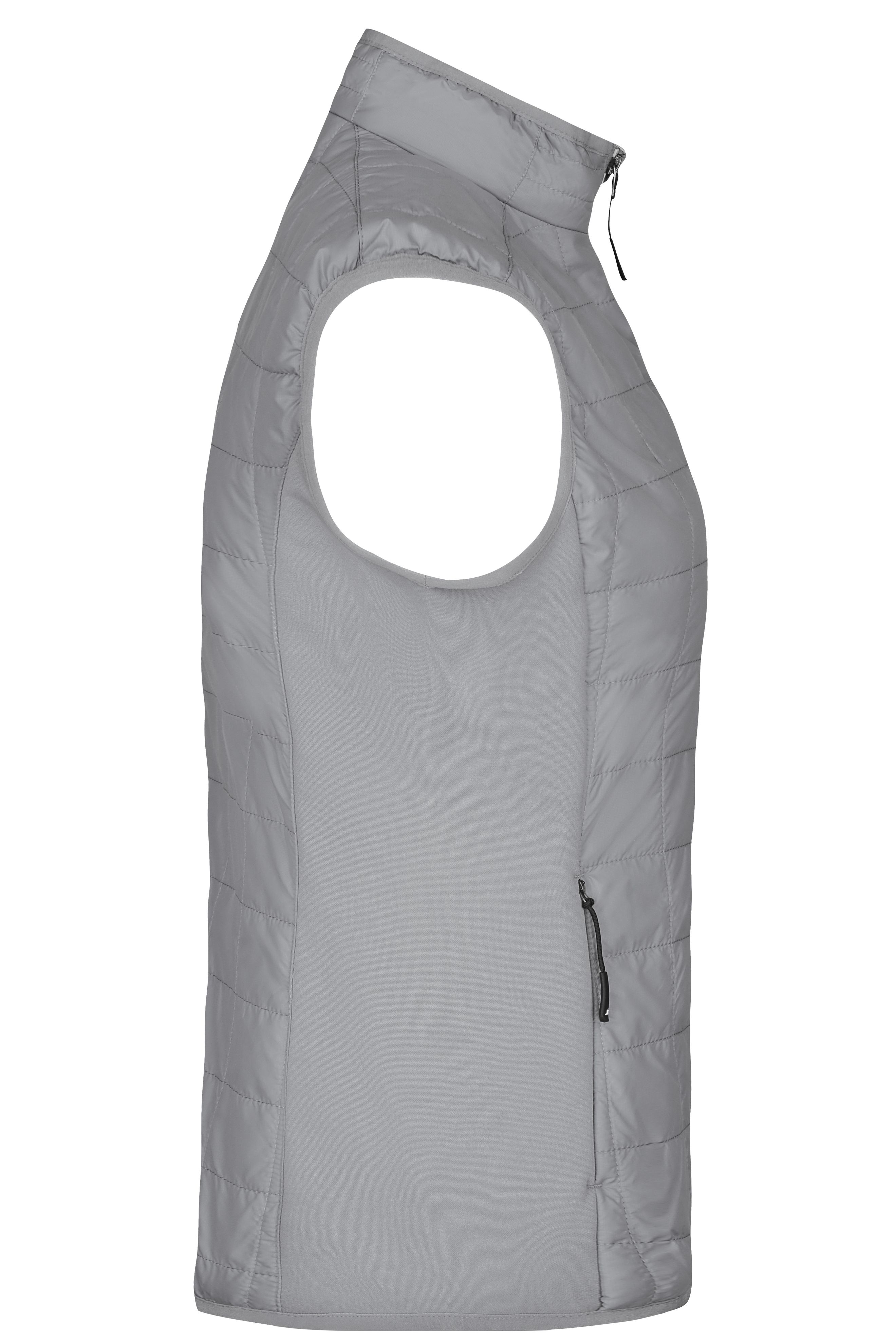 Ladies' Hybrid Vest JN1113 Leicht wattierte Weste im sportlichen Materialmix