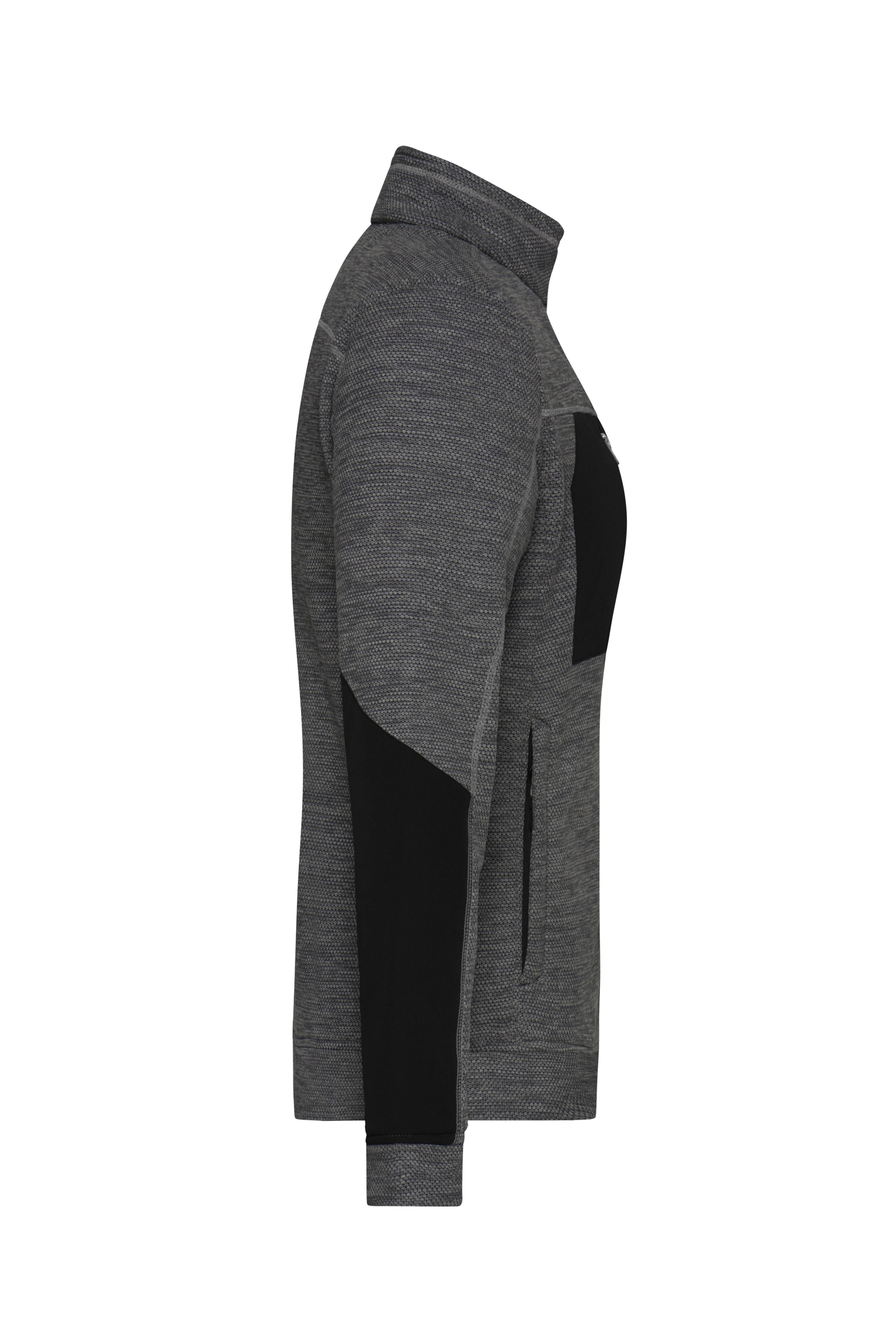 Ladies' Structure Fleece Jacket JN1817 Pflegeleichte Strick-Fleecejacke für Arbeit und Freizeit Ladies' Structure Fleece Jacket JN1817 Pflegeleichte Strick-Fleecejacke für Arbeit und Freizeit