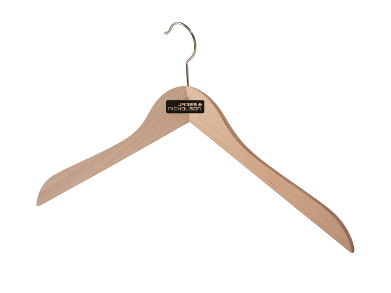 Clothes hanger standard JN7101 Klassischer Holz-Kleiderbügel gewinkelt