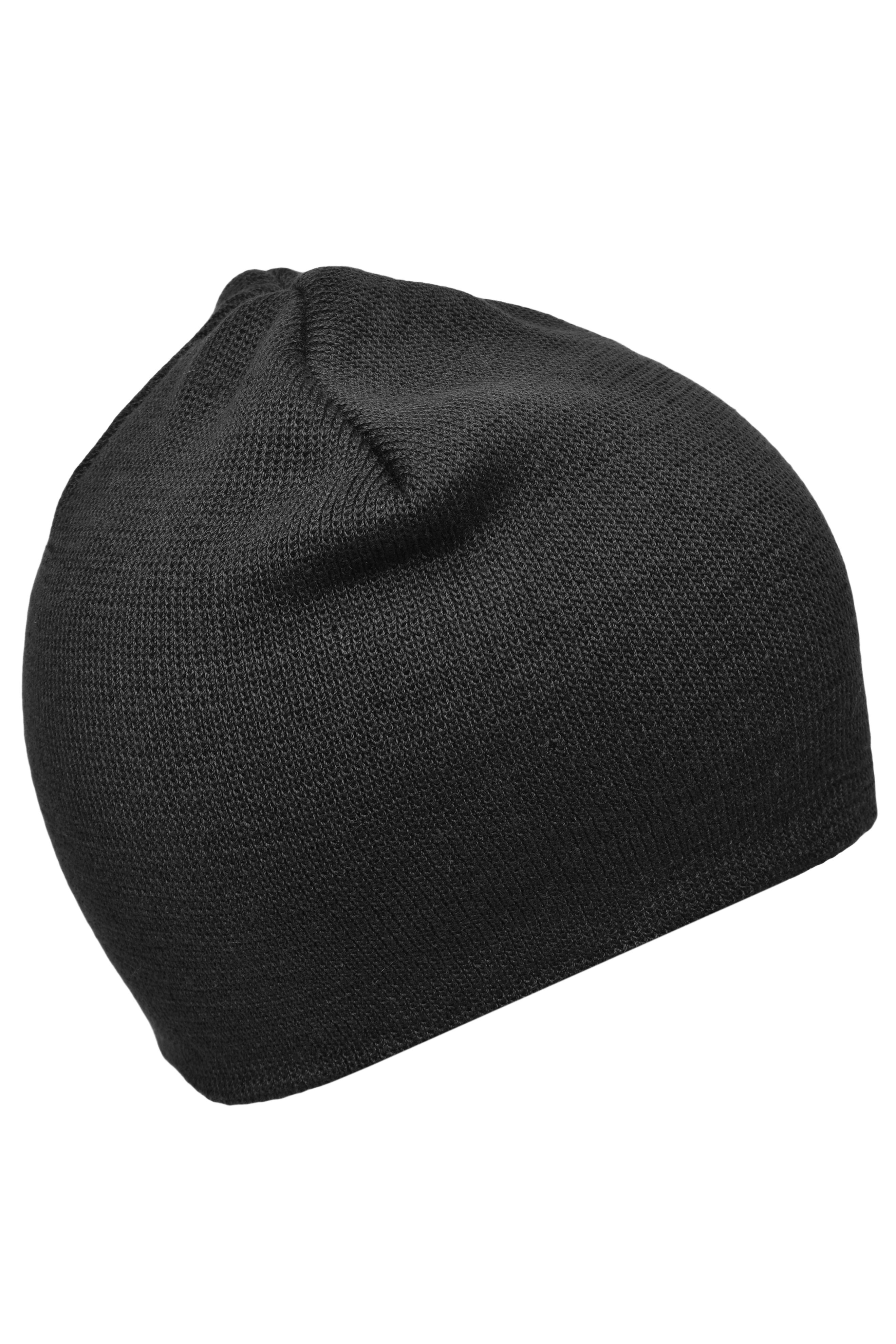 Cotton Beanie MB7926 Enganliegende Strickmütze ohne Umschlag