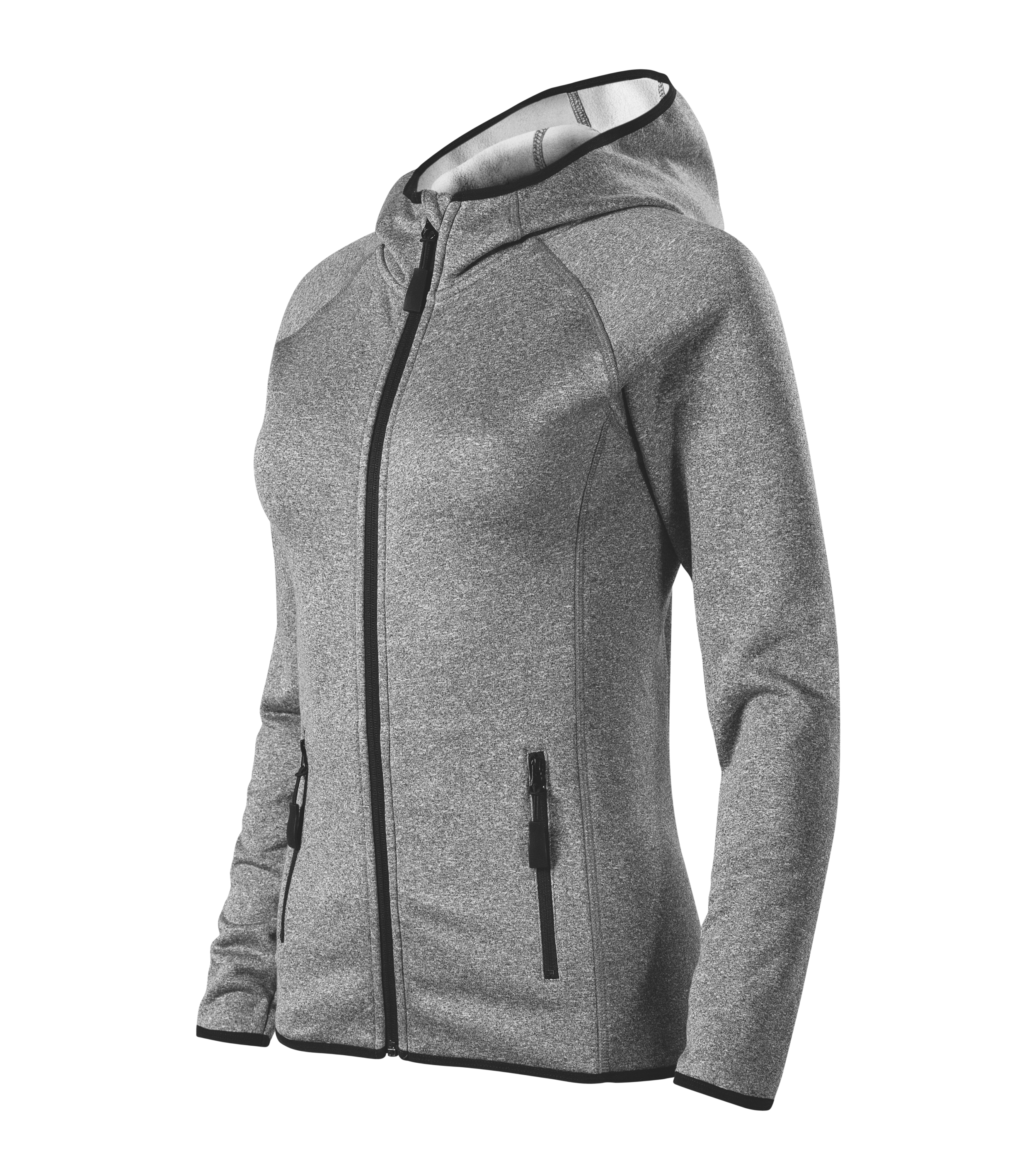 Damen Fleecejacke - Direct 418 - Kapuze mit Kinnschutz und Raglanärmel - leichte Kapuzenjacke für Damen und Frauen  geeignet für  Outdoor und Herbst