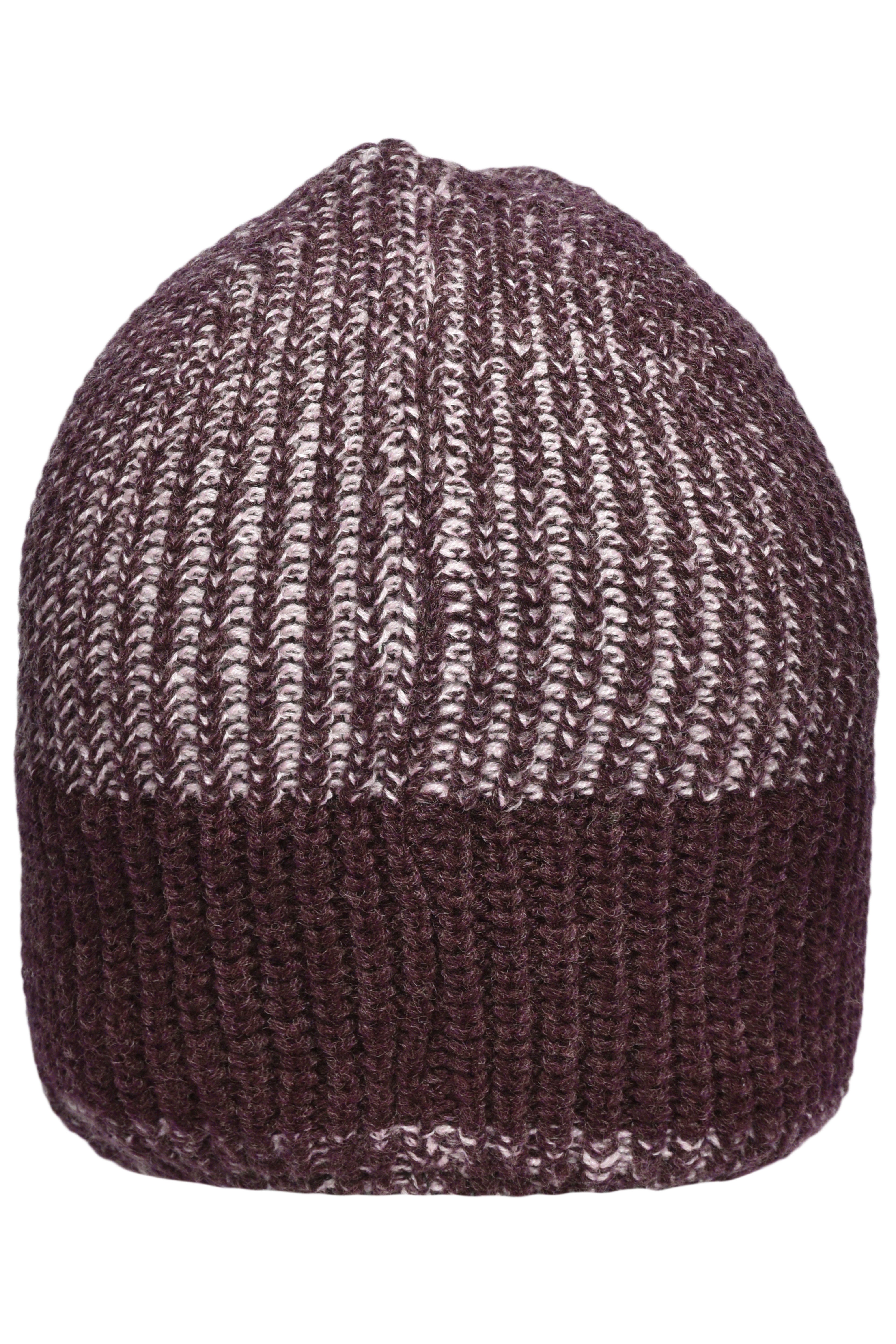 Urban Knitted Hat MB7993 Melierte Strickmütze in modischem Ripp-Design