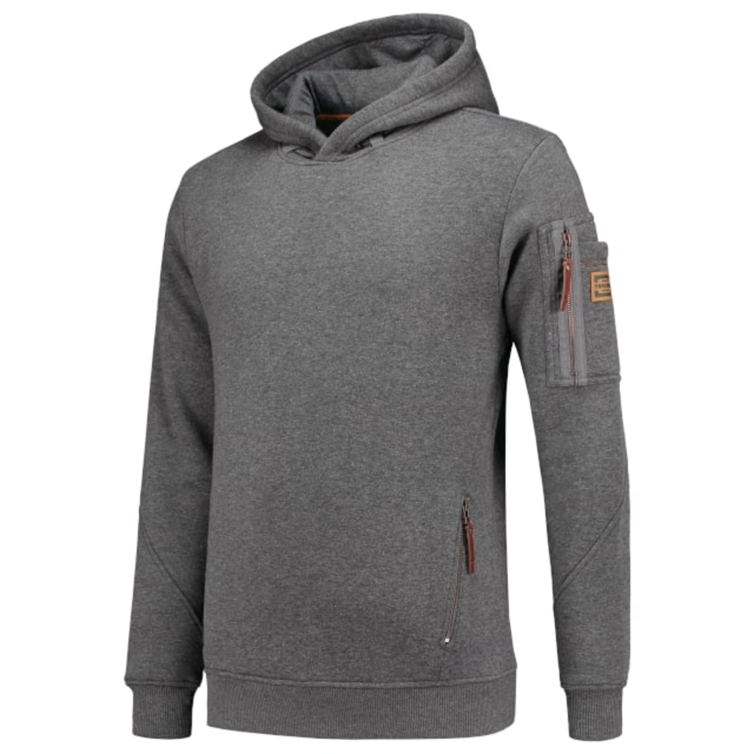 Herren Sweatshirt - PREMIUM HOODED SWEATER T42 - Kapuze mit Innenfutter Innenseite gekämmt und Tasche auf dem Ärmel - basic Herren Pullover mit Kapuze für den Winter 