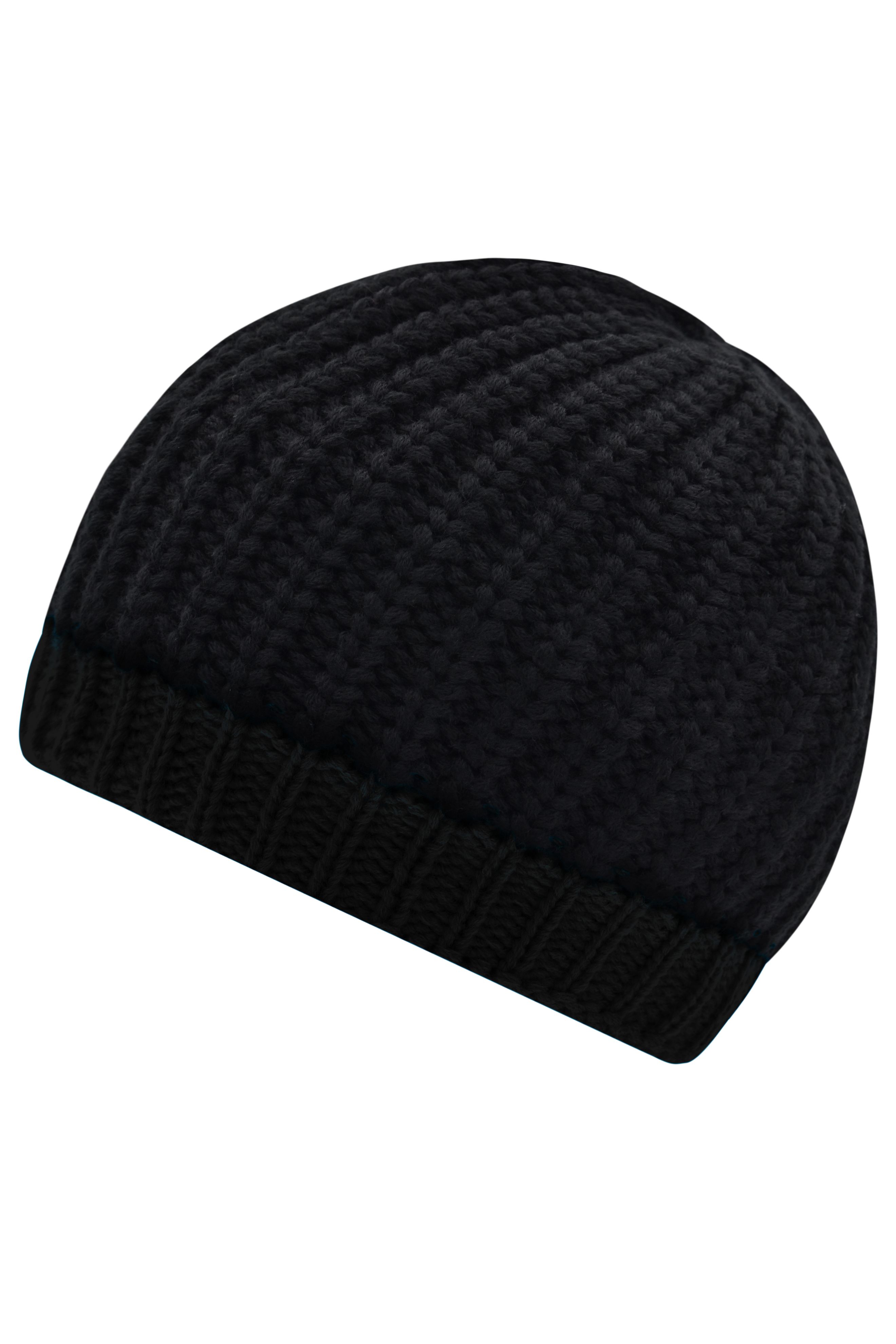 Wintersport Hat MB7103 Strickmütze mit Kontrastabschluss