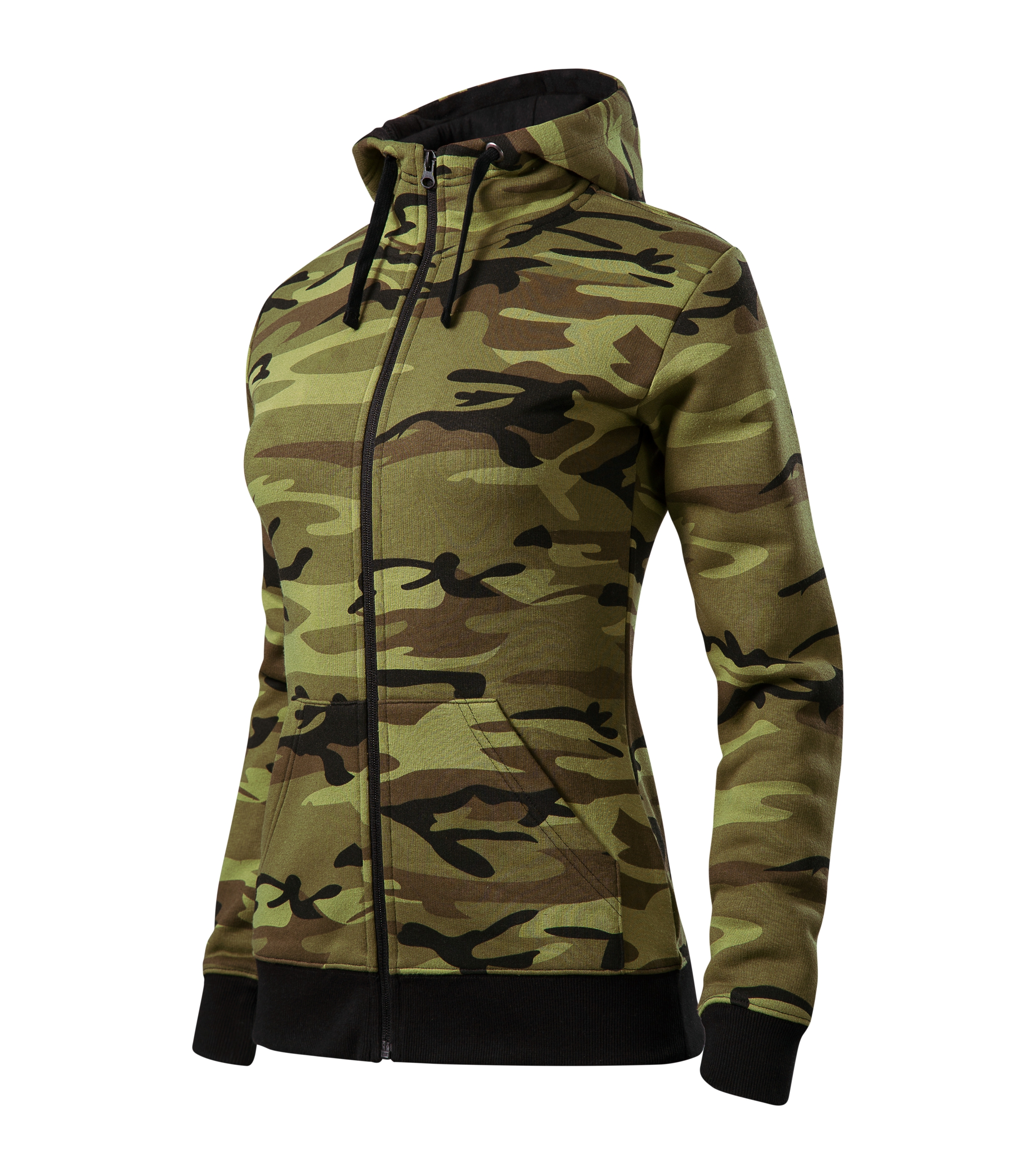 Camo Zipper C20 Sweatshirt Damen Jacke mit Kapuze Sweatjacke Kapuzenjacke Pullover für Sweater Sweatshirts