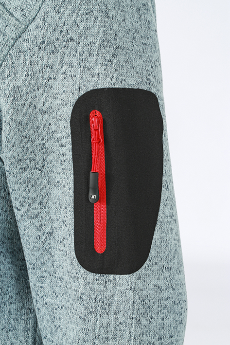 Ladies' Knitted Fleece Jacket JN761 Modische Strickfleece Jacke mit Stehkragen