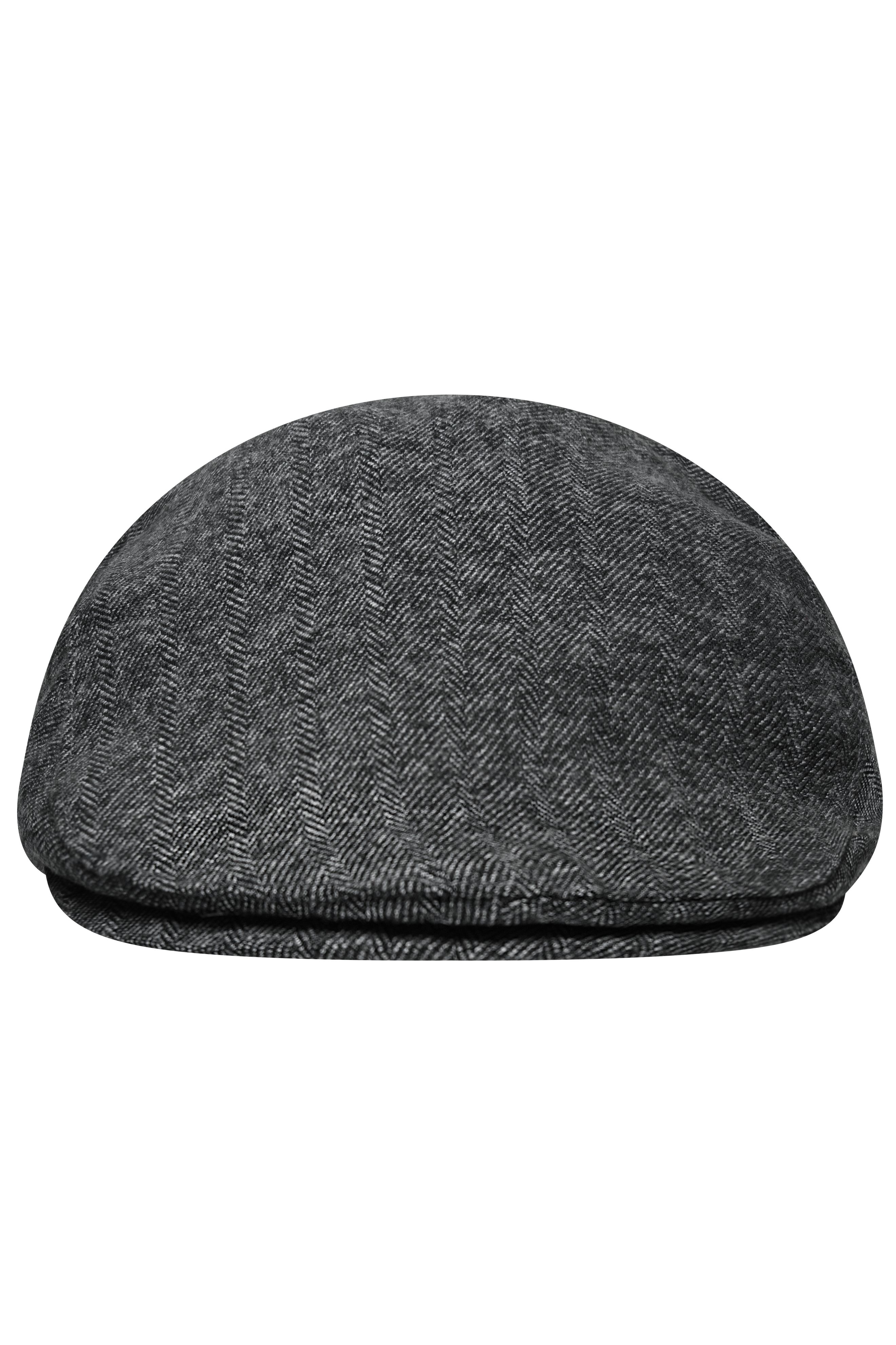 Dandy Cap MB6226 Flache Mütze mit verdeckt genähtem Schild
