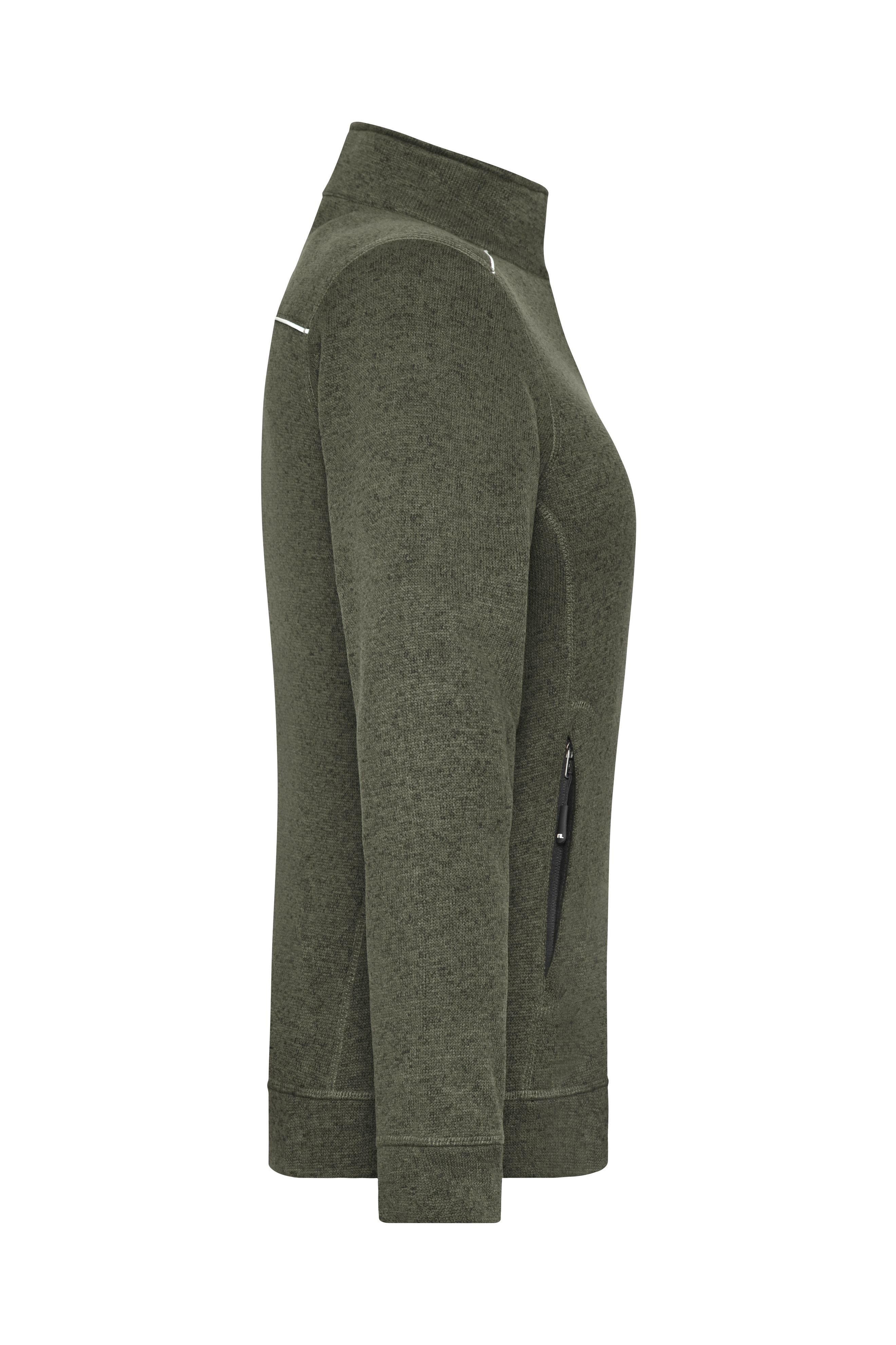 Ladies' Knitted Workwear Fleece Jacket - SOLID - JN897 Pflegeleichte Strickfleece-Jacke