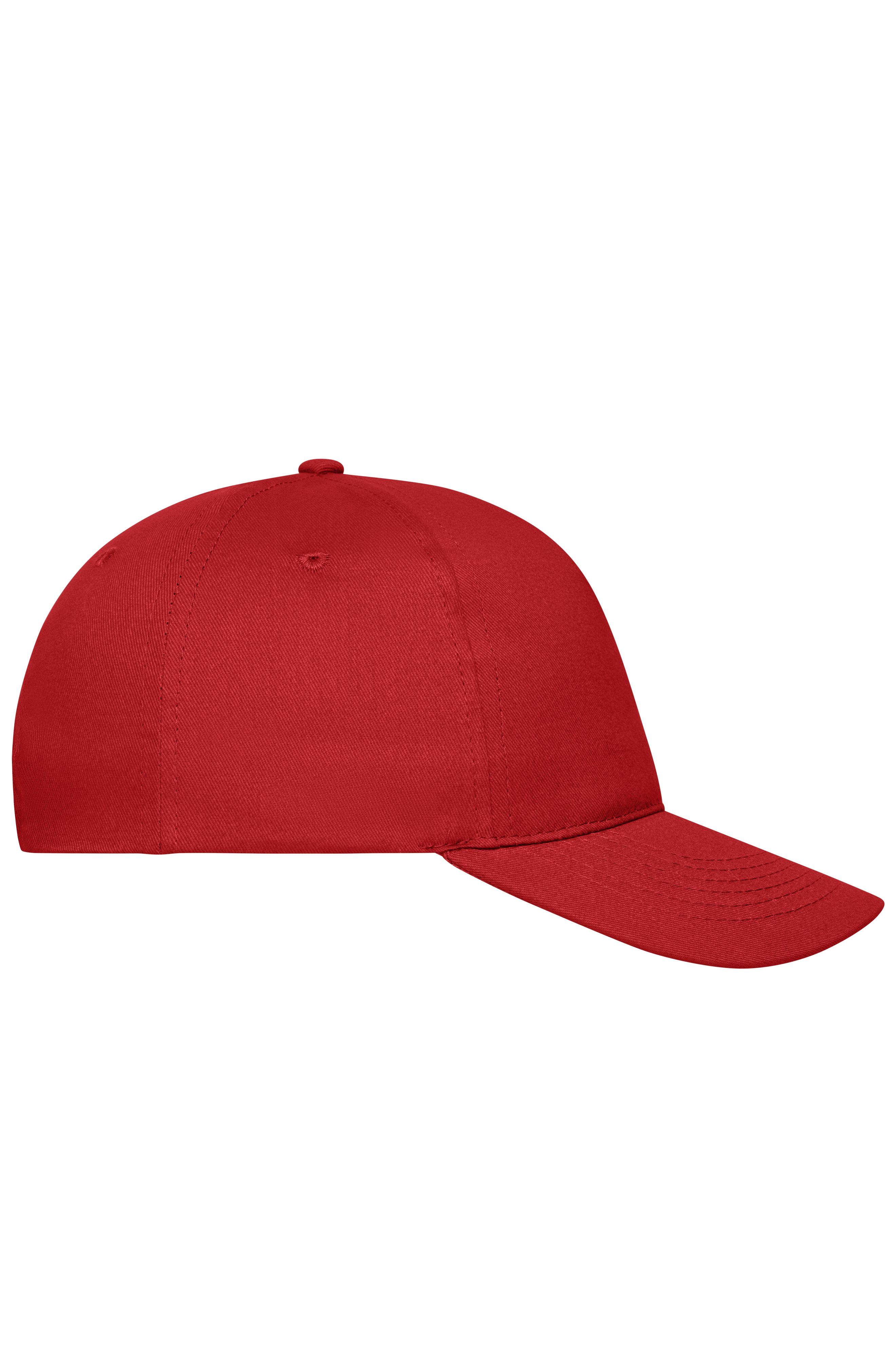 5 Panel Cap Bio Cotton MB6237 5 Panel Cap mit ungebürsteter Oberfläche