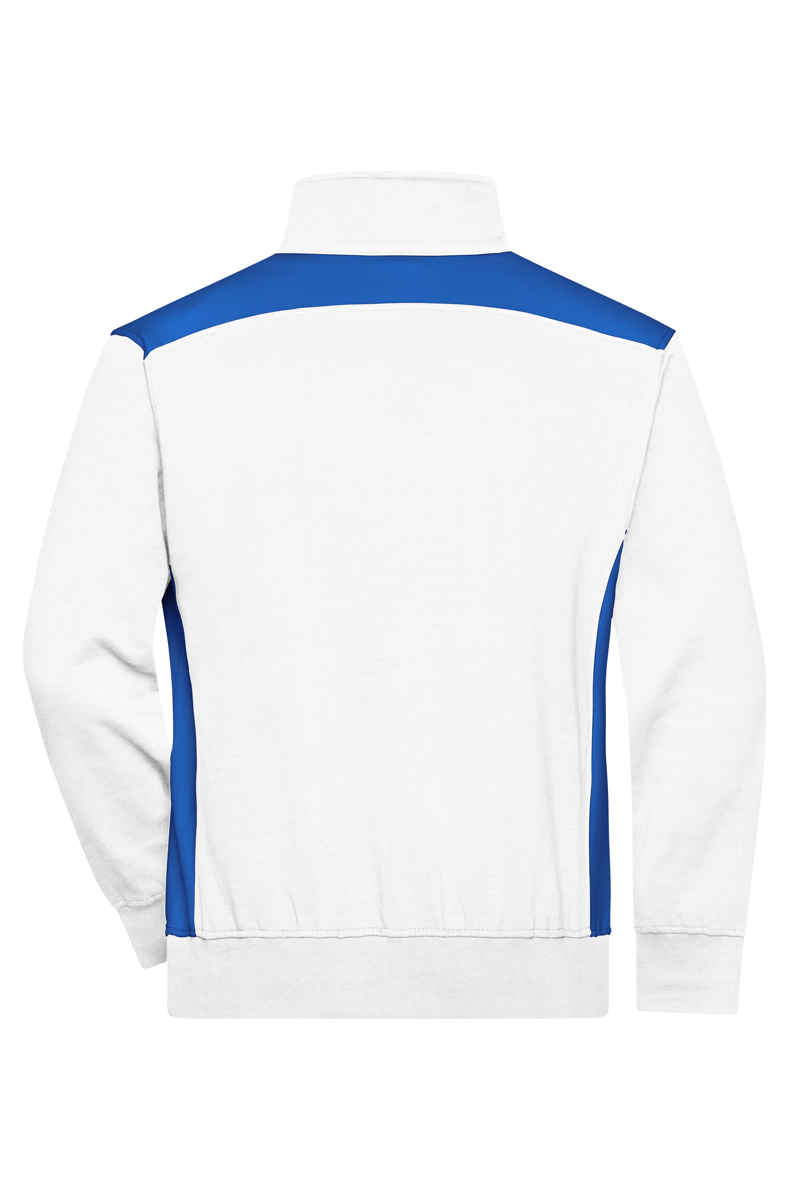 Workwear Half-Zip Sweat - COLOR - JN868 Sweatshirt mit Stehkragen, Reißverschluss und Kontrasteinsätzen