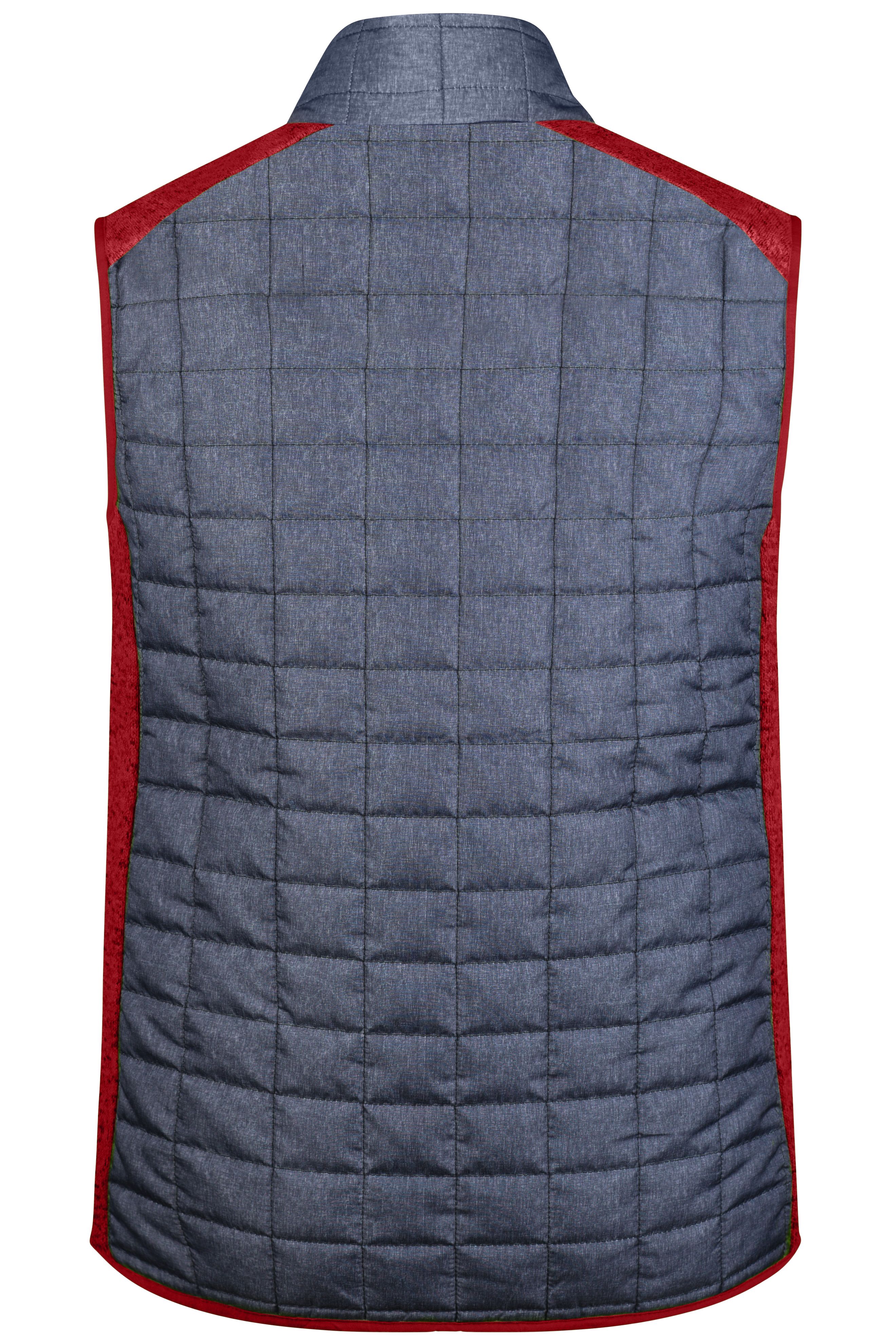 Men's Knitted Hybrid Vest JN740 Weste im stylischen Materialmix