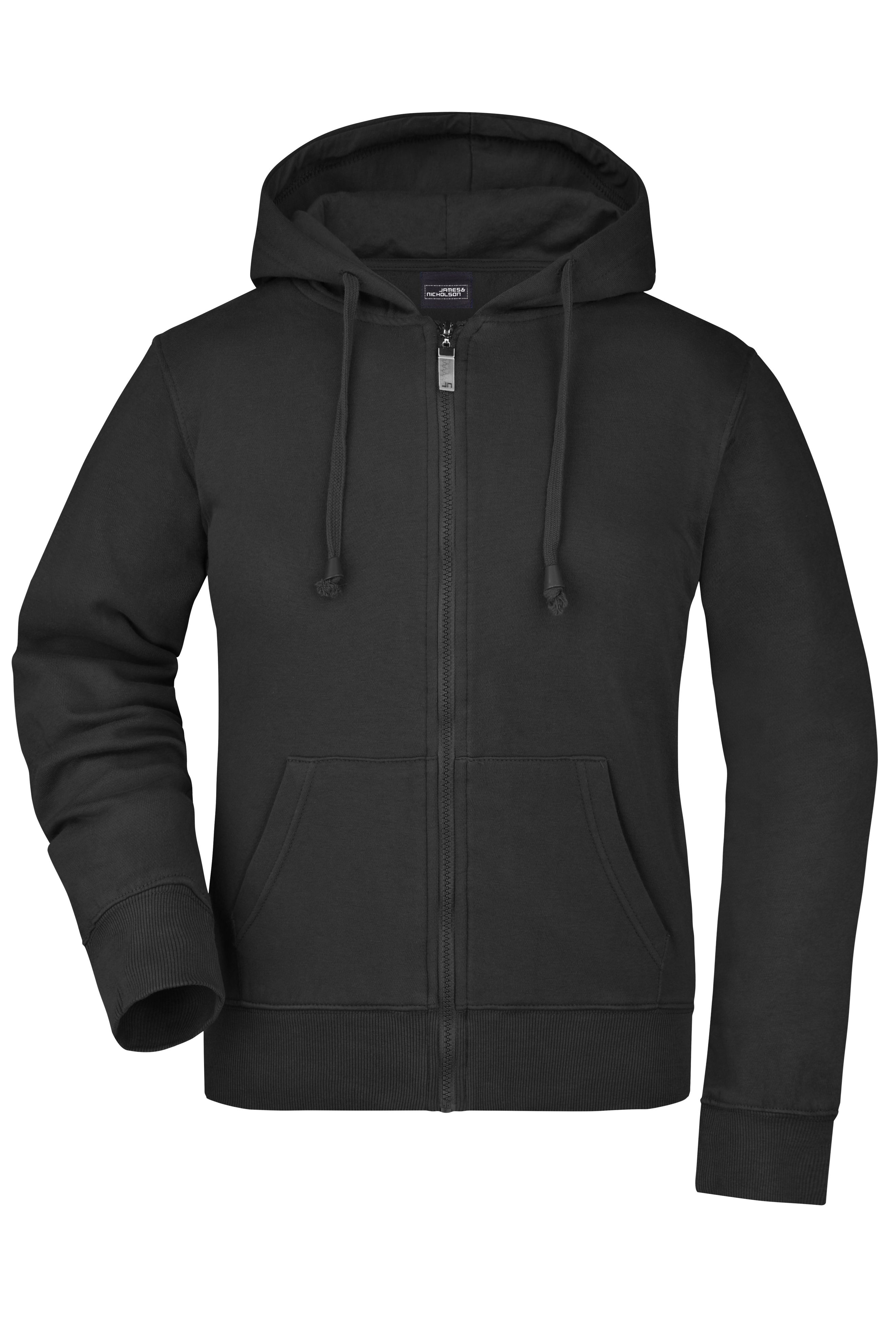 Ladies' Hooded Jacket JN053 Kapuzen-Jacke aus formbeständiger Sweat-Qualität