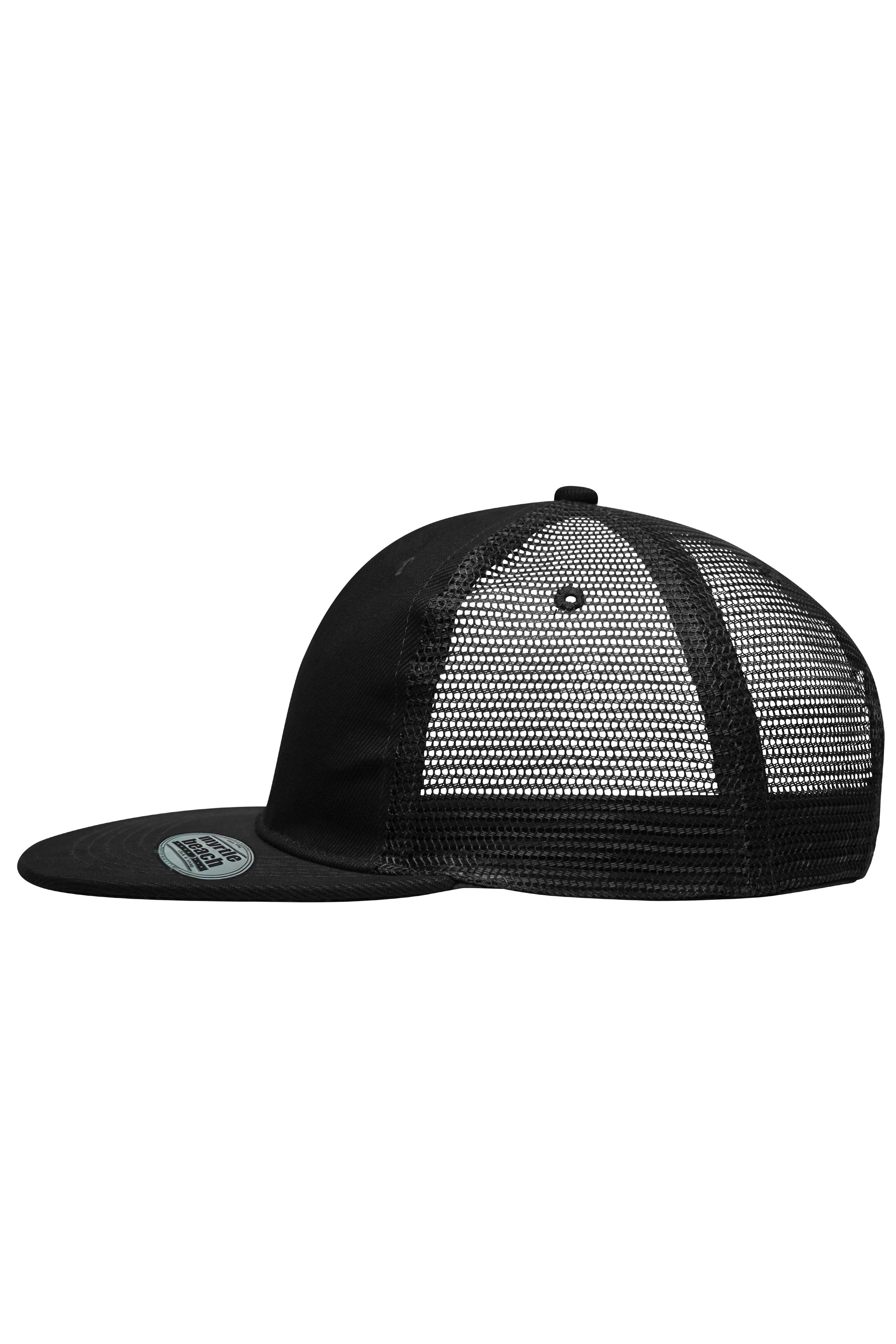 6 Panel Flat Peak Cap MB6509 6 Panel Mesh Cap mit flachem Schild