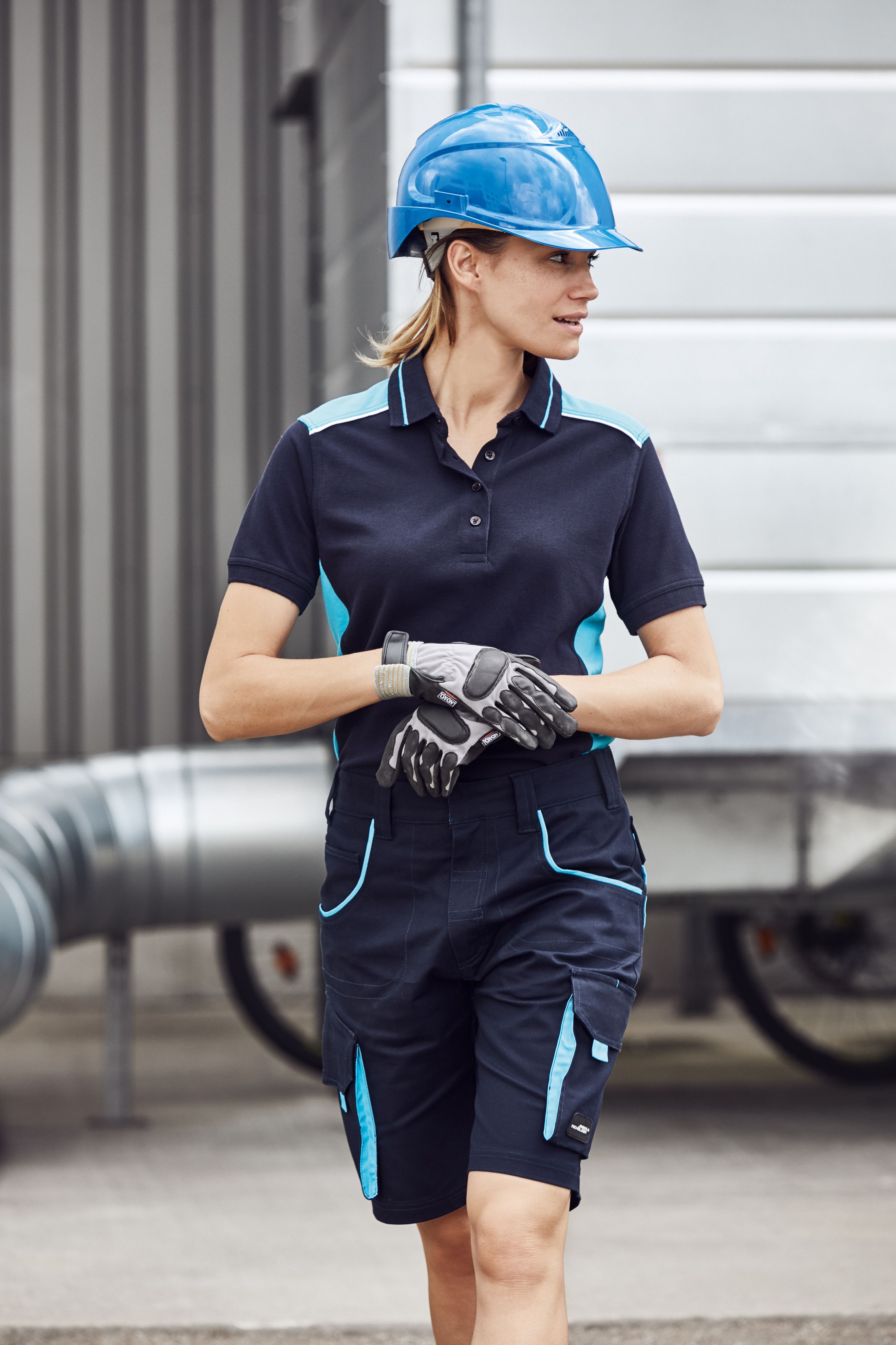 Ladies' Workwear Polo - COLOR - JN857 Pflegeleichtes und strapazierfähiges Polo mit Kontrasteinsätzen