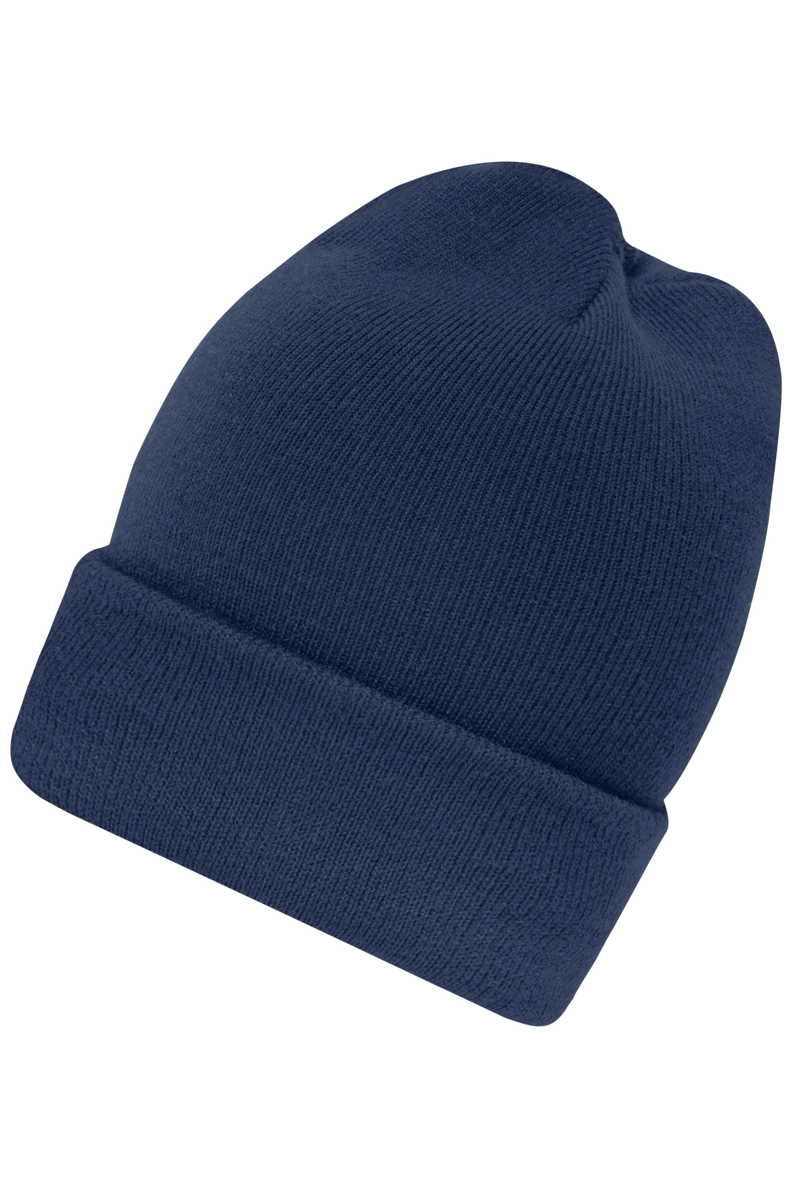 High Brim Beanie MB7139 Klassische Strickmütze mit extra breitem Umschlag