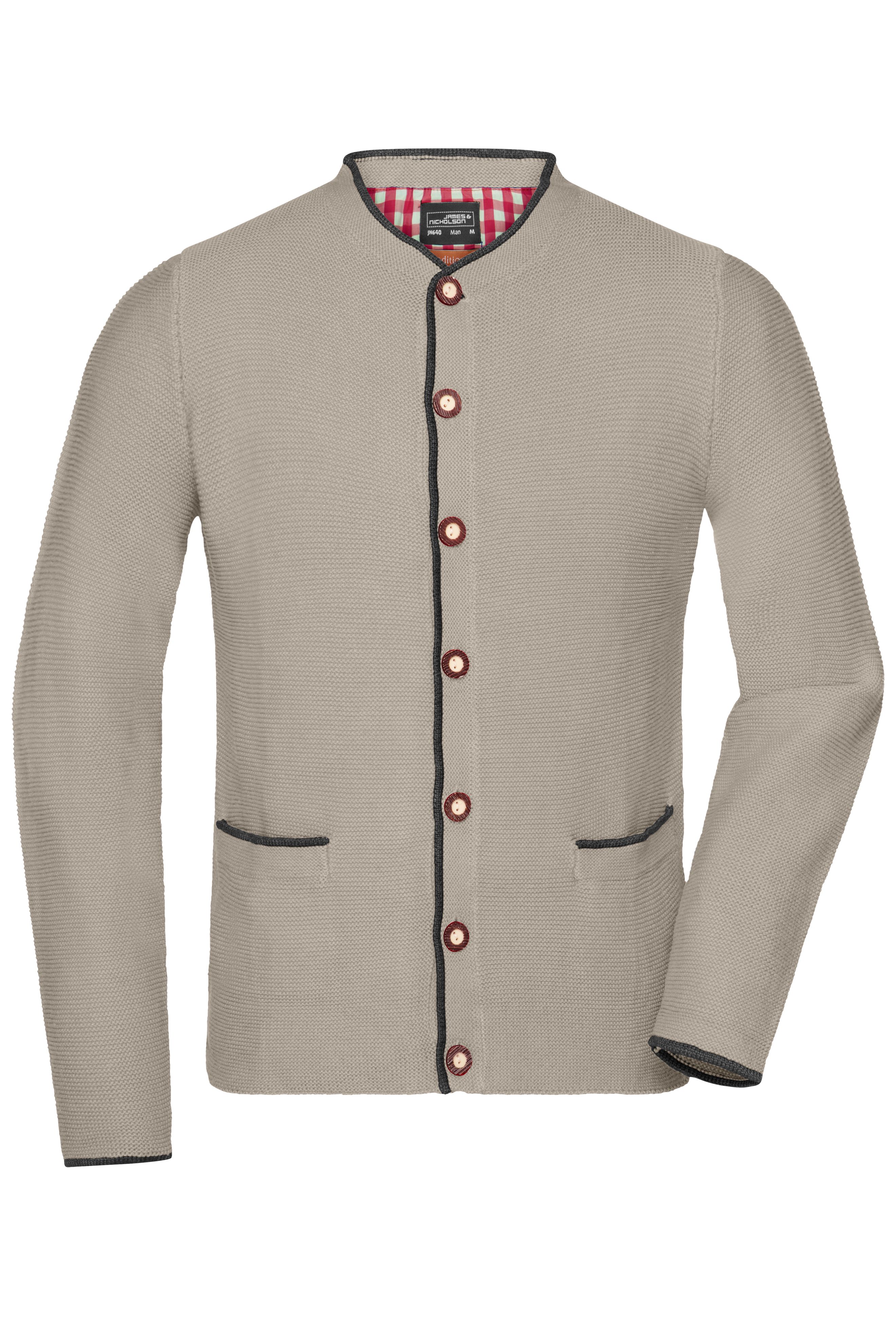 Men's Traditional Knitted Jacket JN640 Strickjacke im klassischen Trachtenlook