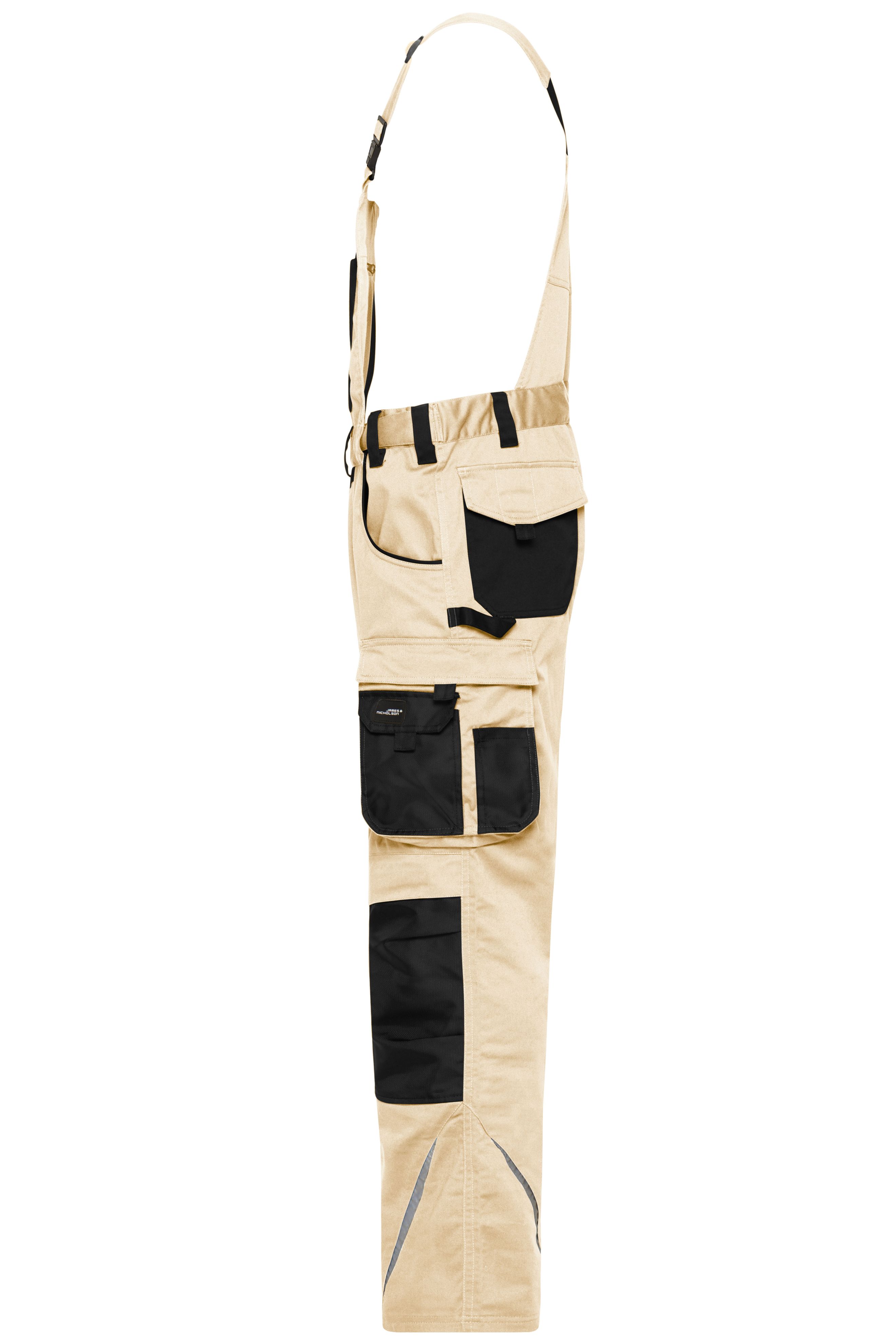 Workwear Pants with Bib - STRONG - JN1833 Spezialisierte Latzhose mit funktionellen Details und flexibel einstellbarem, elastischen Bund Workwear Pants with Bib - STRONG - JN1833 Spezialisierte Latzhose mit funktionellen Details und flexibel einstellbarem, elastischen Bund