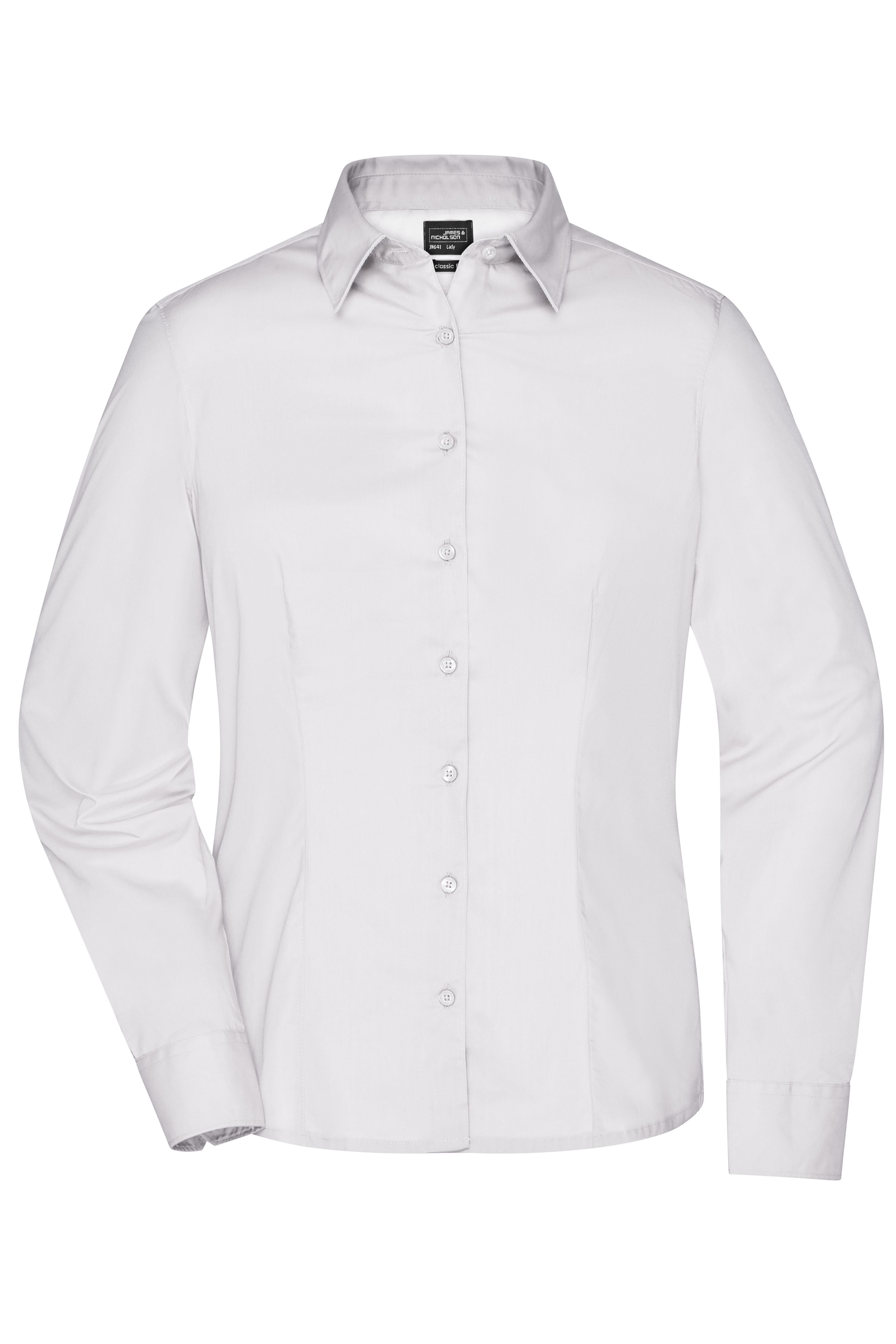 Ladies' Business Shirt Long-Sleeved JN641 Klassisches Shirt aus strapazierfähigem Mischgewebe