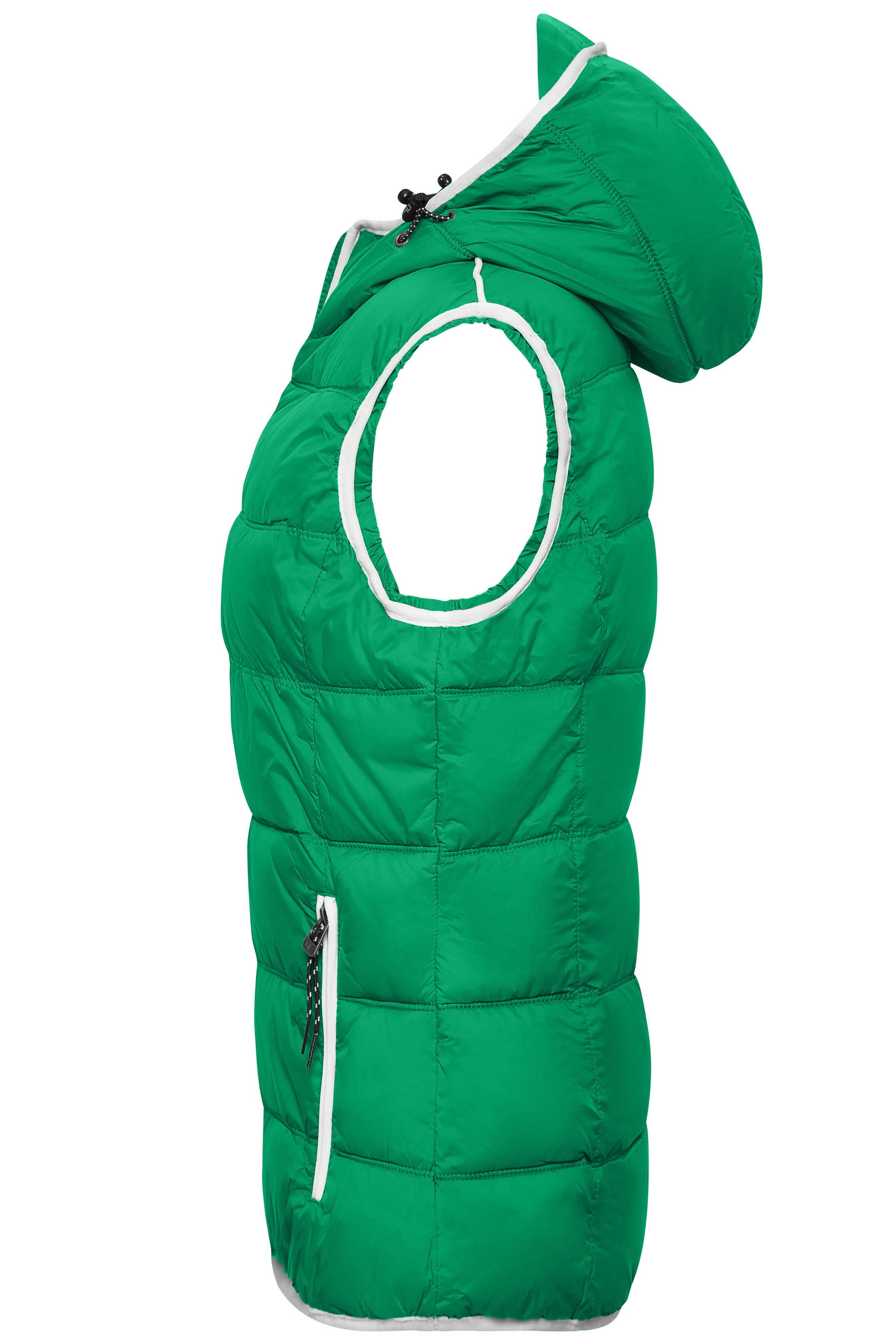 Ladies' Maritime Vest JN1075 Modische Steppweste mit angeschnittener Kapuze Ladies' Maritime Vest JN1075 Modische Steppweste mit angeschnittener Kapuze