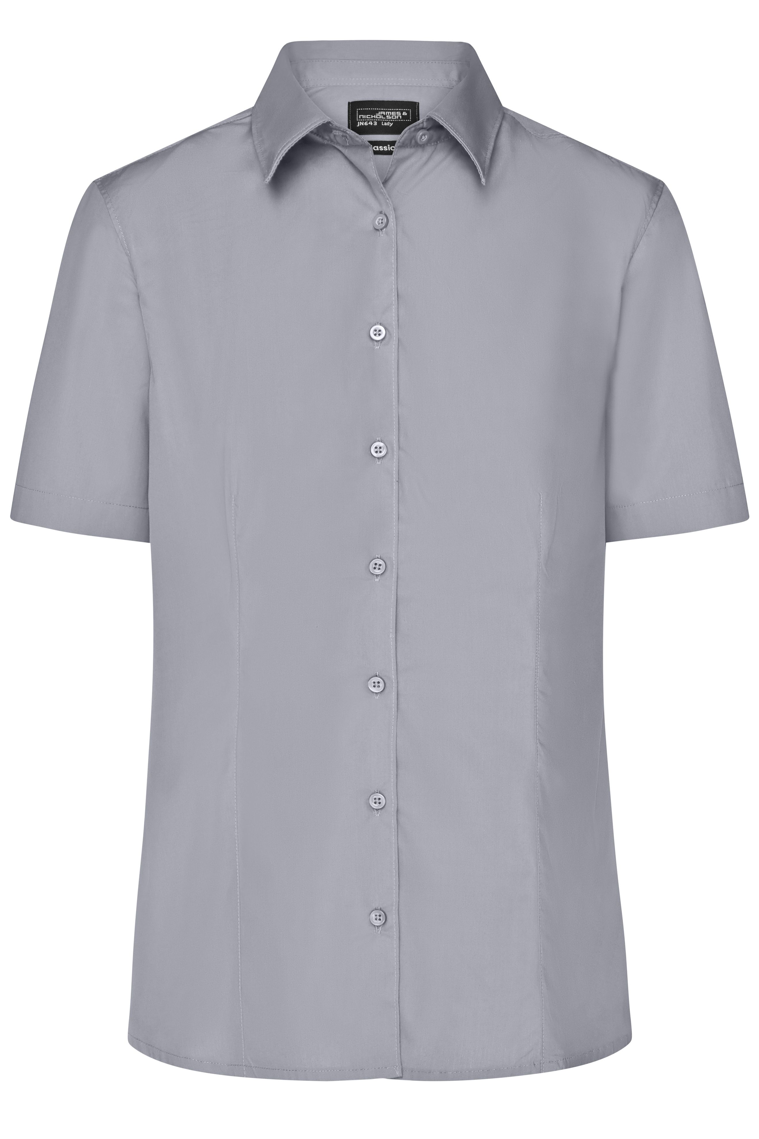 Ladies' Business Shirt Short-Sleeved JN643 Klassisches Shirt aus strapazierfähigem Mischgewebe
