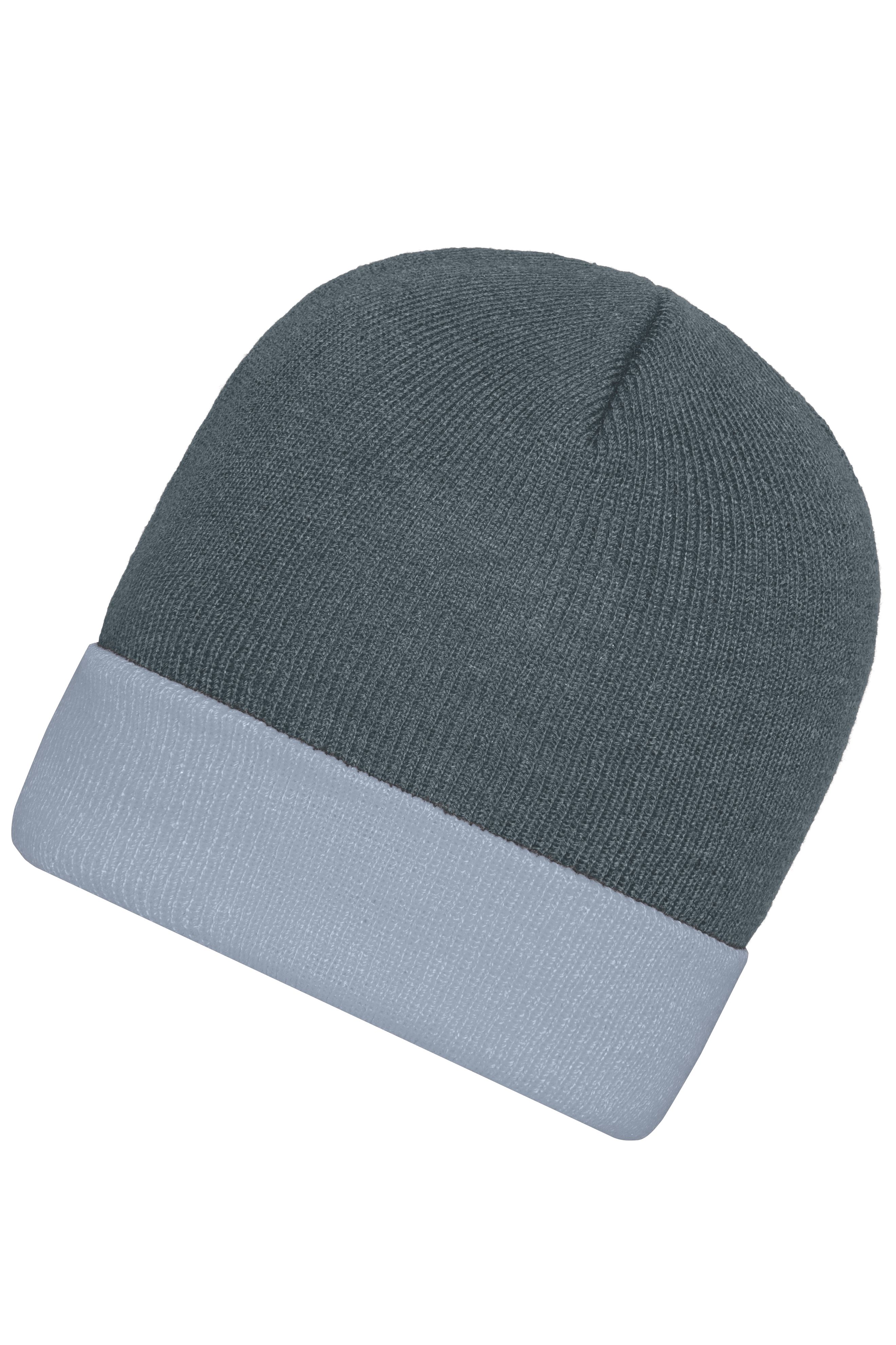 Knitted Cap MB7550 Klassische Strickmütze mit Umschlag