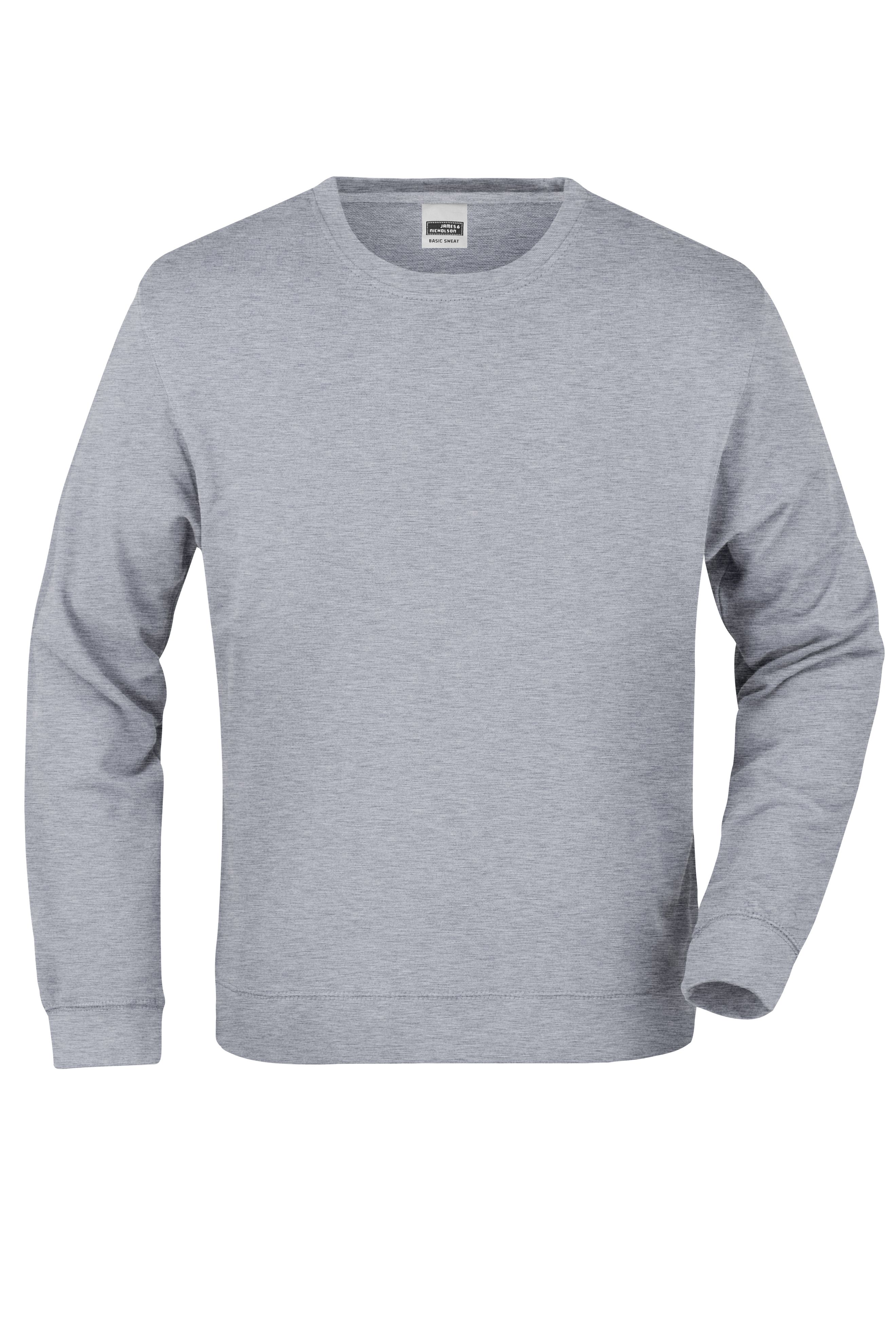 Basic Sweat JN057 Klassisches Sweatshirt aus French-Terry