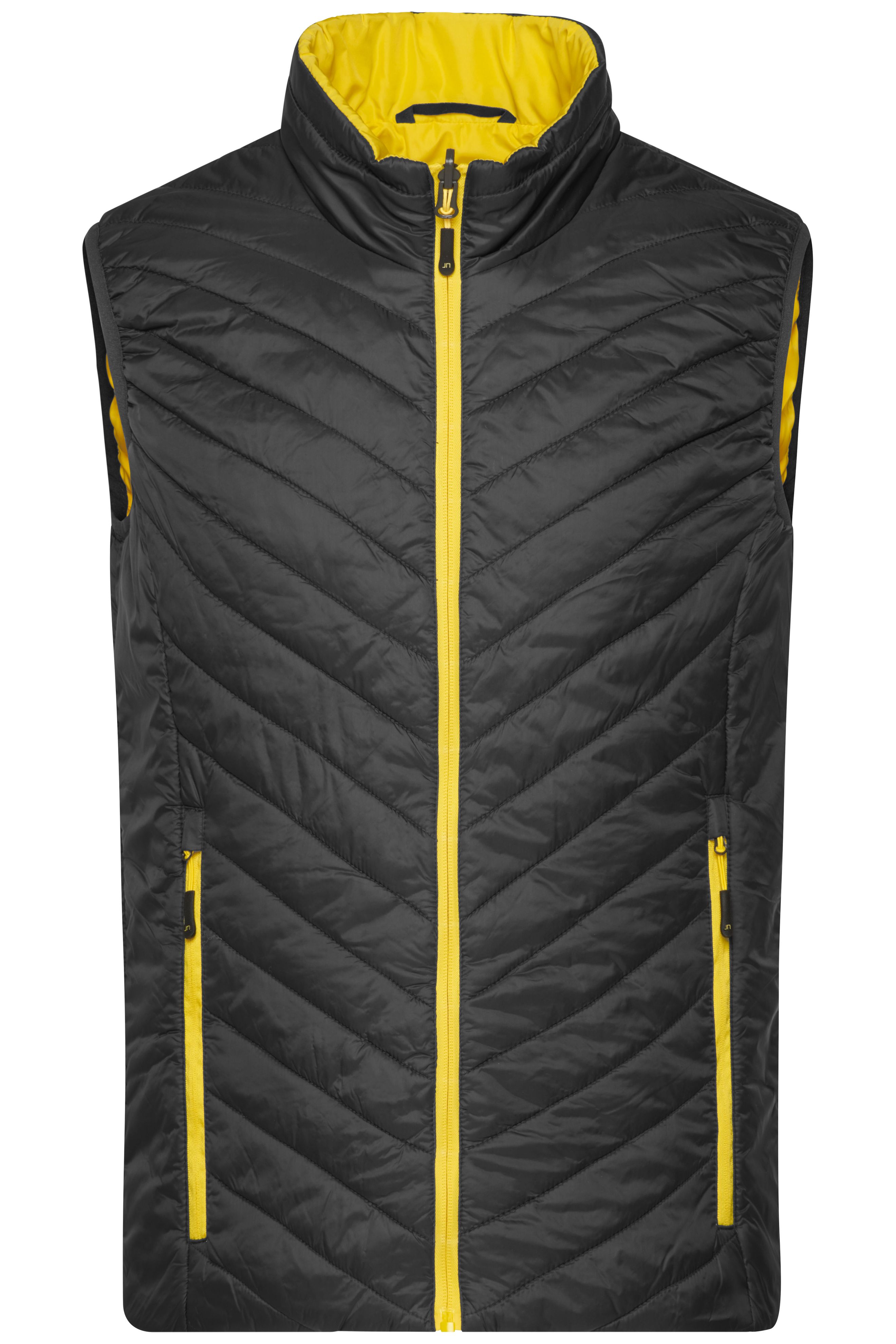 Men's Lightweight Vest JN1090 Leichte Wendeweste mit DuPont™ Sorona® Wattierung (nachwachsender, pflanzlicher Rohstoff)