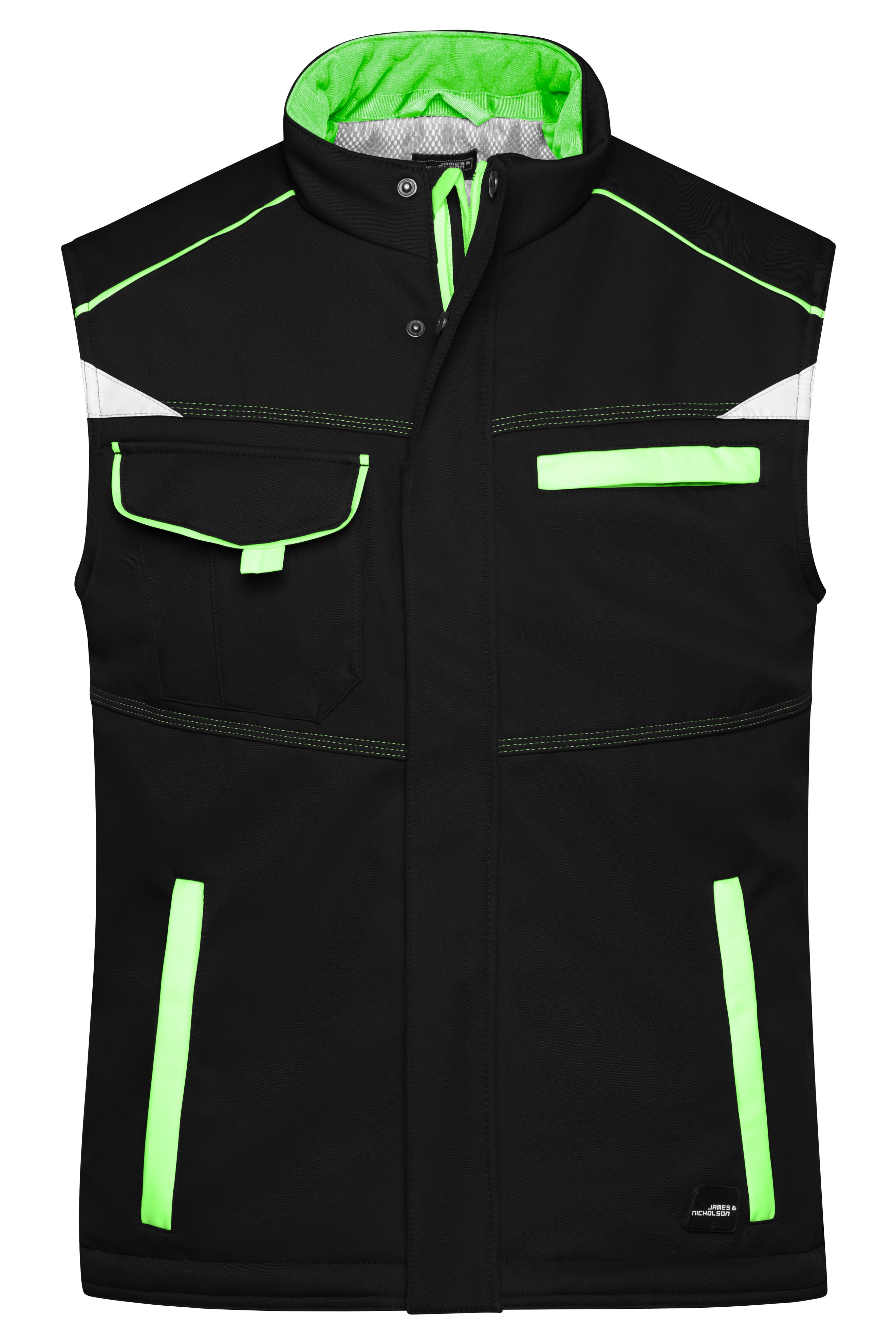 Workwear Softshell Padded Vest - COLOR - JN854 Funktionelle Softshell Weste mit warmem Innenfutter