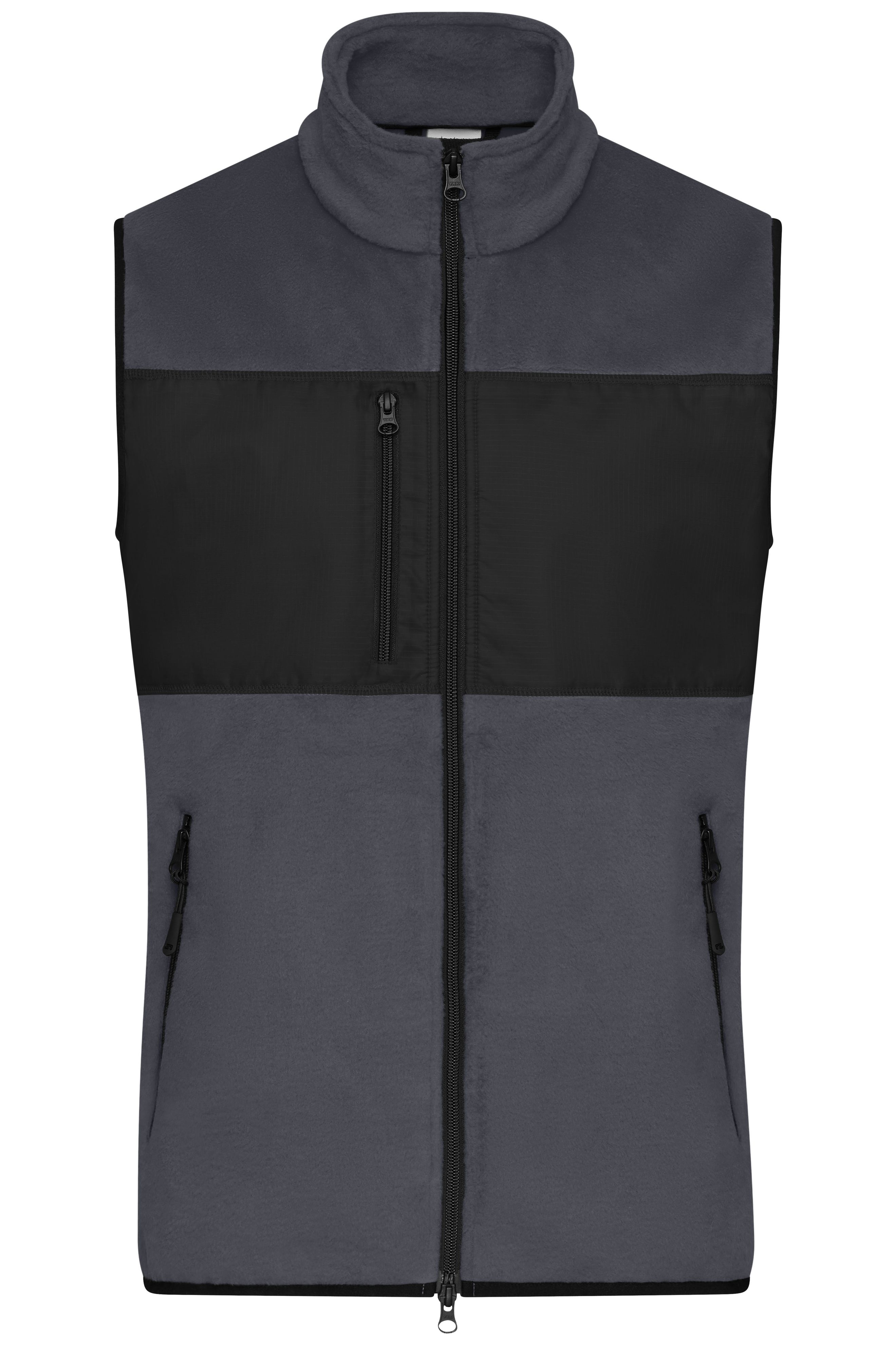 Men's Fleece Vest JN1310 Fleeceweste im Materialmix Men's Fleece Vest JN1310 Fleeceweste im Materialmix
