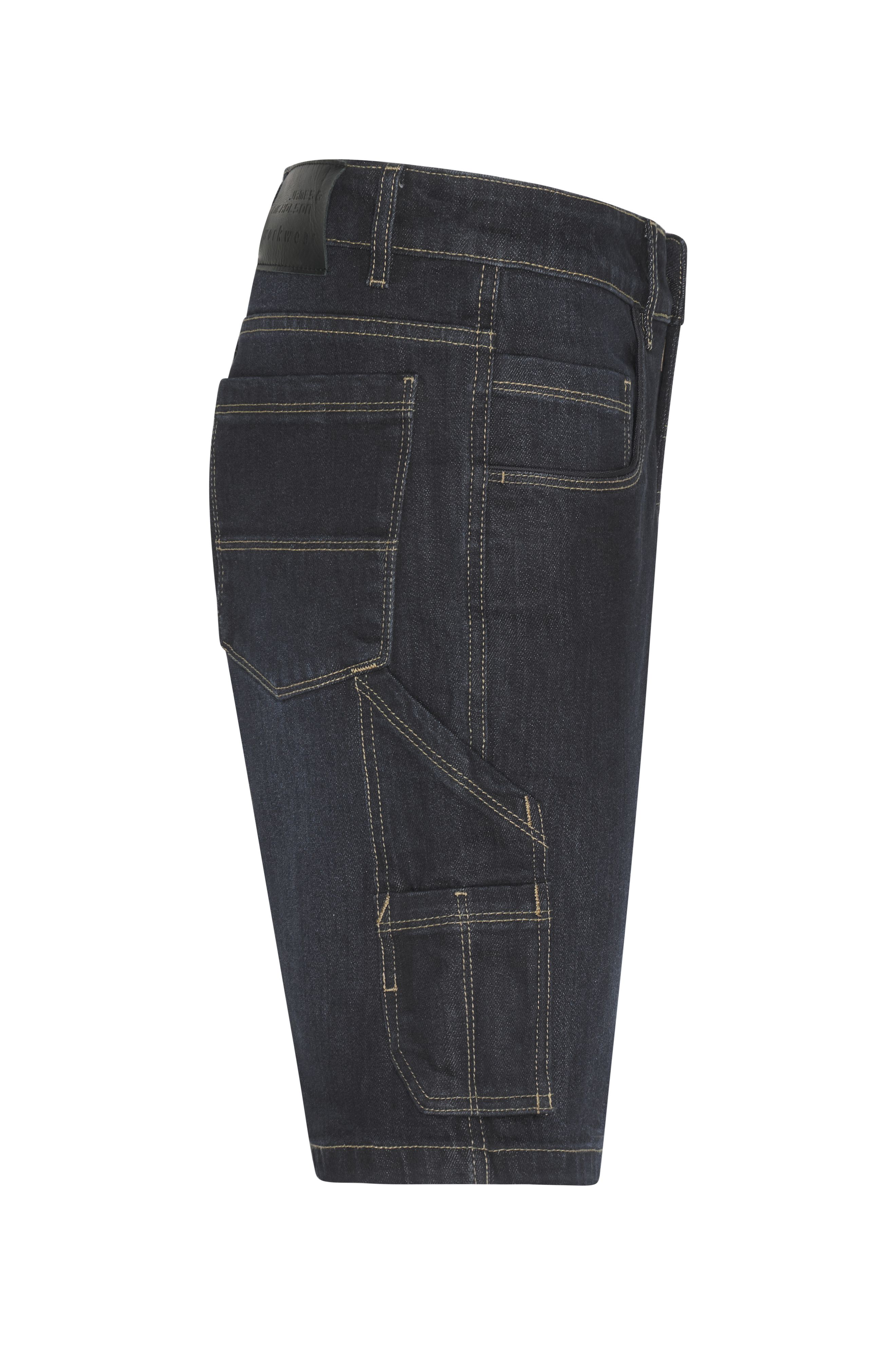 Workwear Stretch-Bermuda-Jeans JN871 Kurze Jeans-Hose mit vielen Details