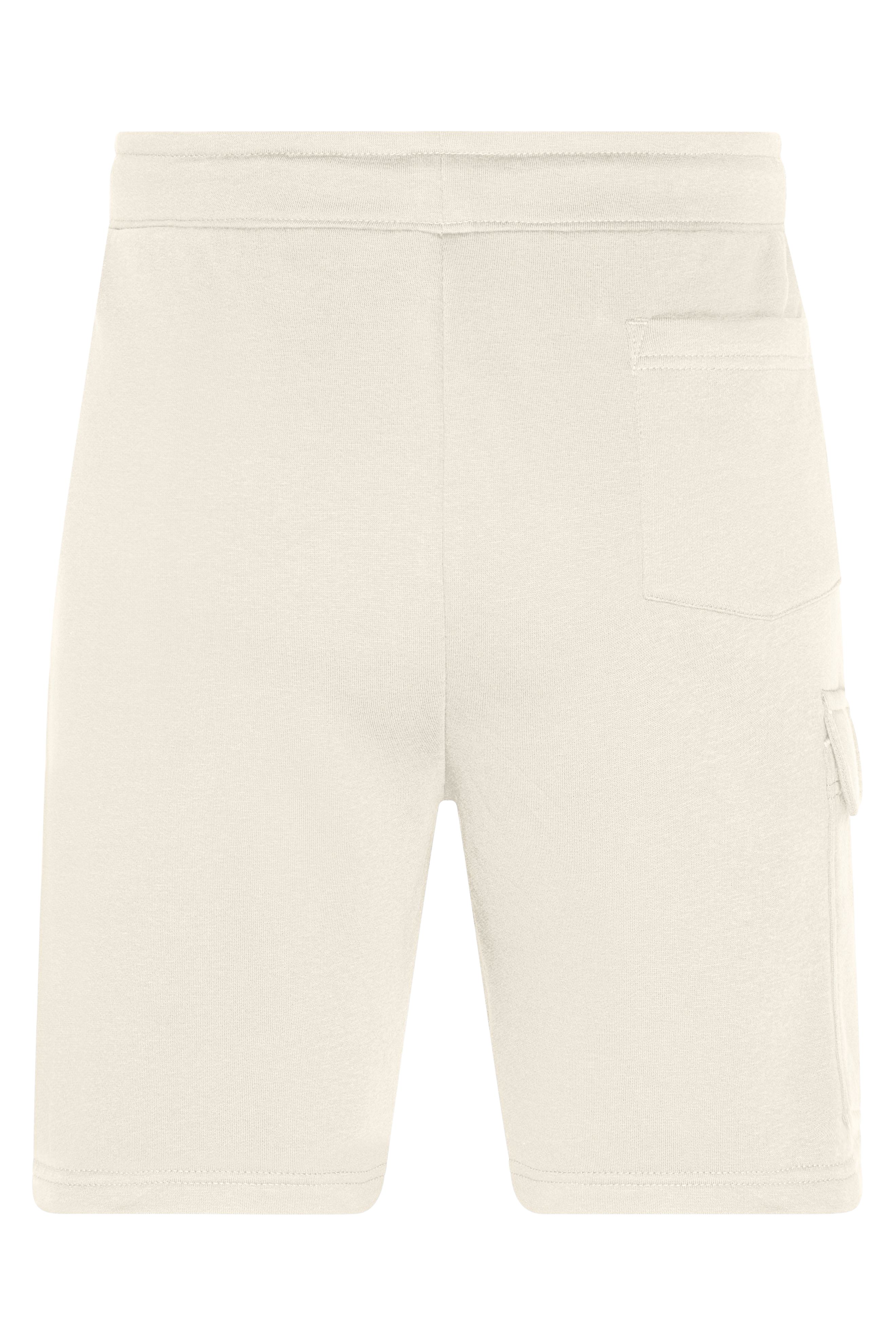 Men's Lounge Shorts 8038 Modische, kurze Sweat-Hose aus BIO-Baumwolle im Cargo-Style