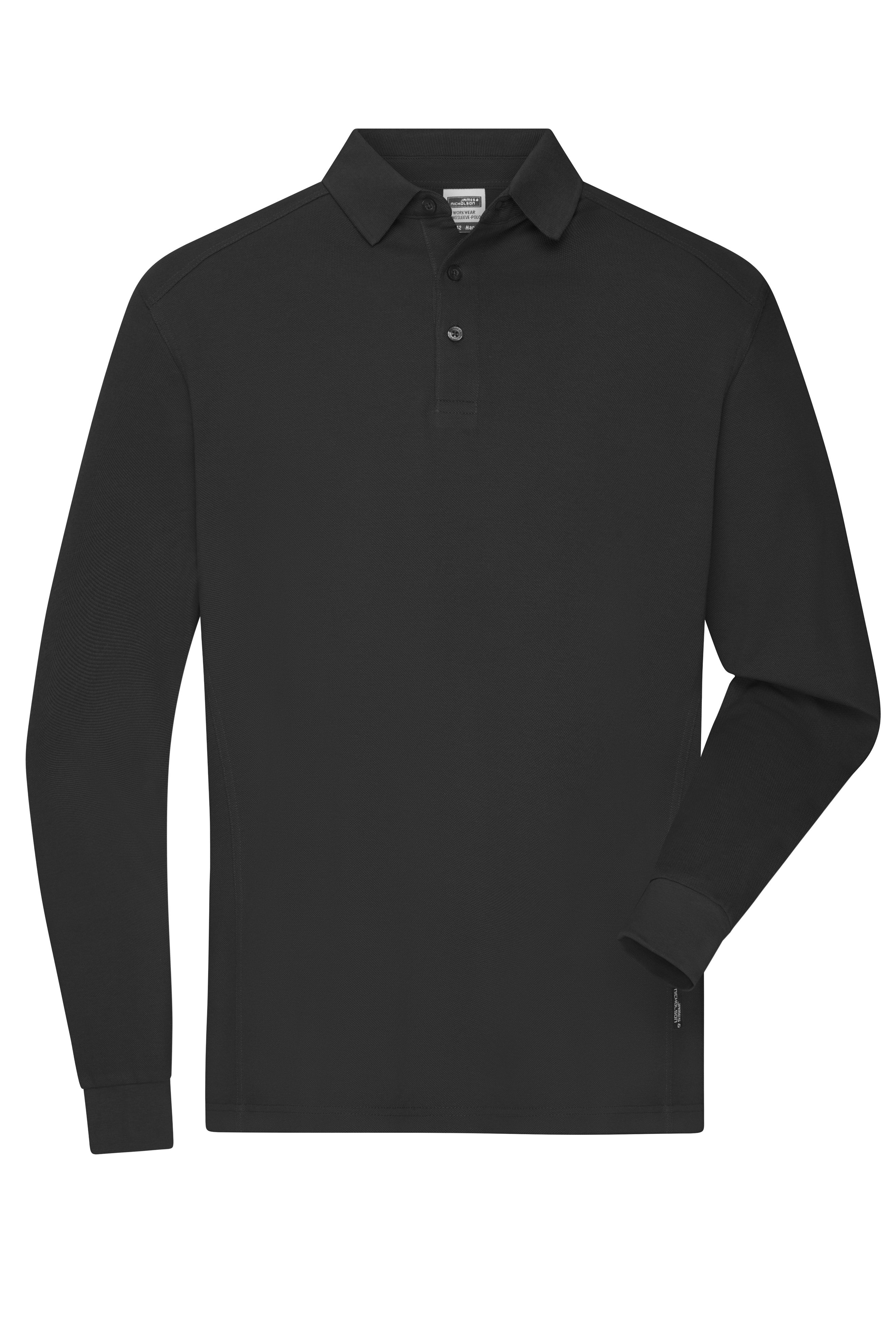 Men's Workwear-Longsleeve Polo JN1842 Strapazierfähiges und pflegeleichtes Langarm Polo