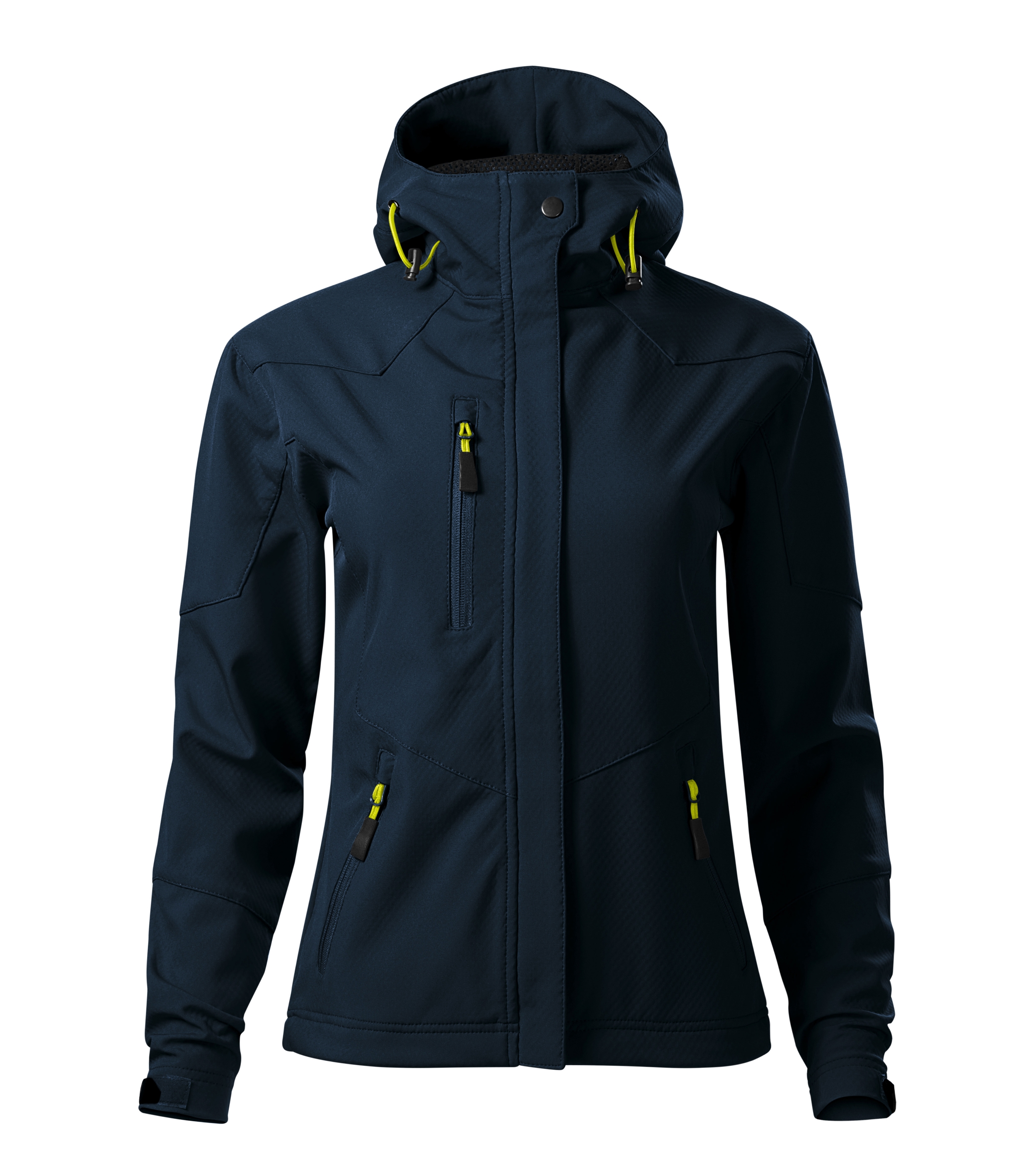 Softshelljacke Damen - NANO 532 - Kapuze mit Kordelzug und Taschen mit Reverse-Spiralreißverschluss - leichte, wasserdichte Übergangsjacke Damen für Outdoor 