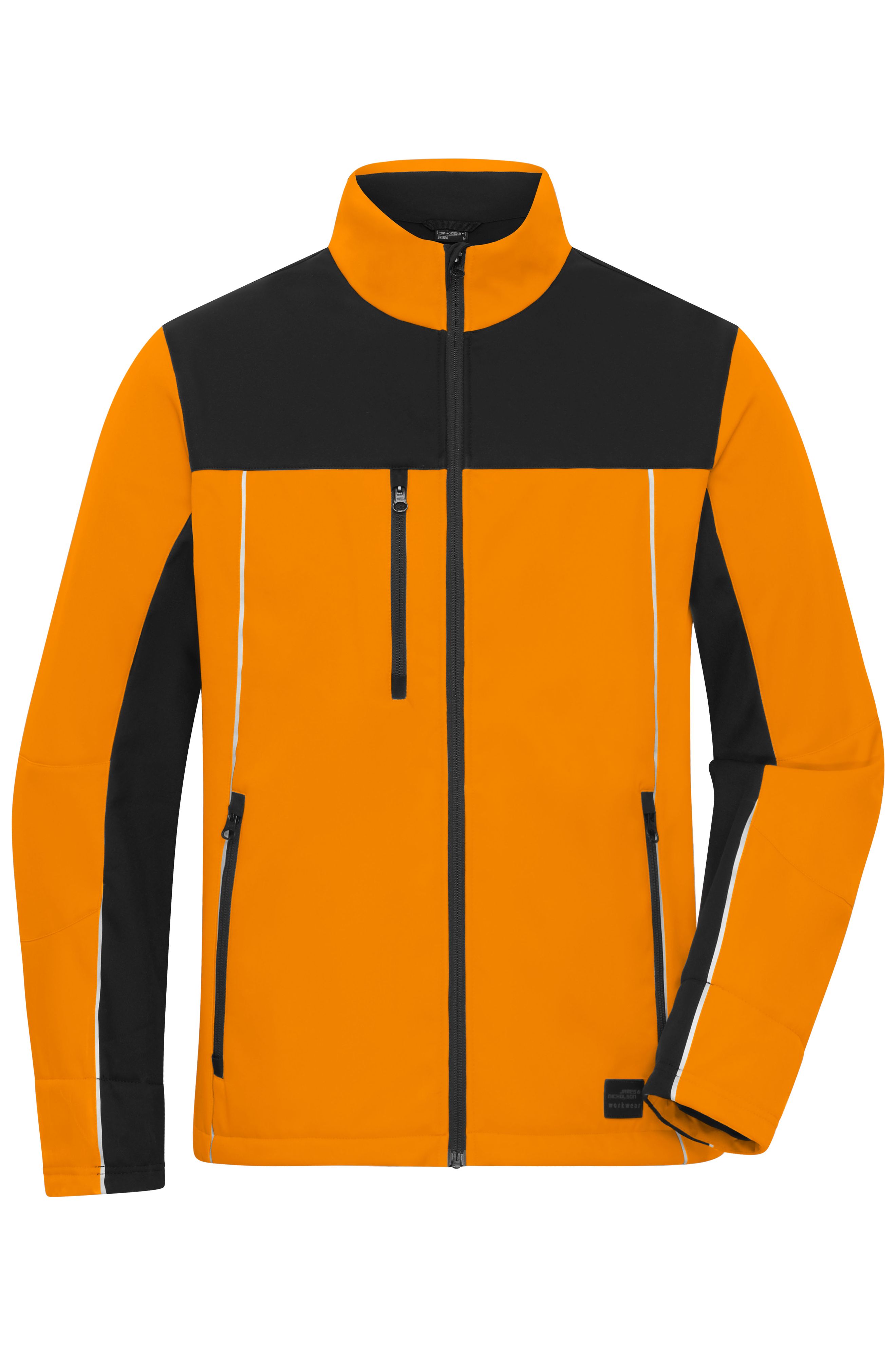 Signal-Workwear Softshell-Jacket JN1856 Softshelljacke in Signalfarbe