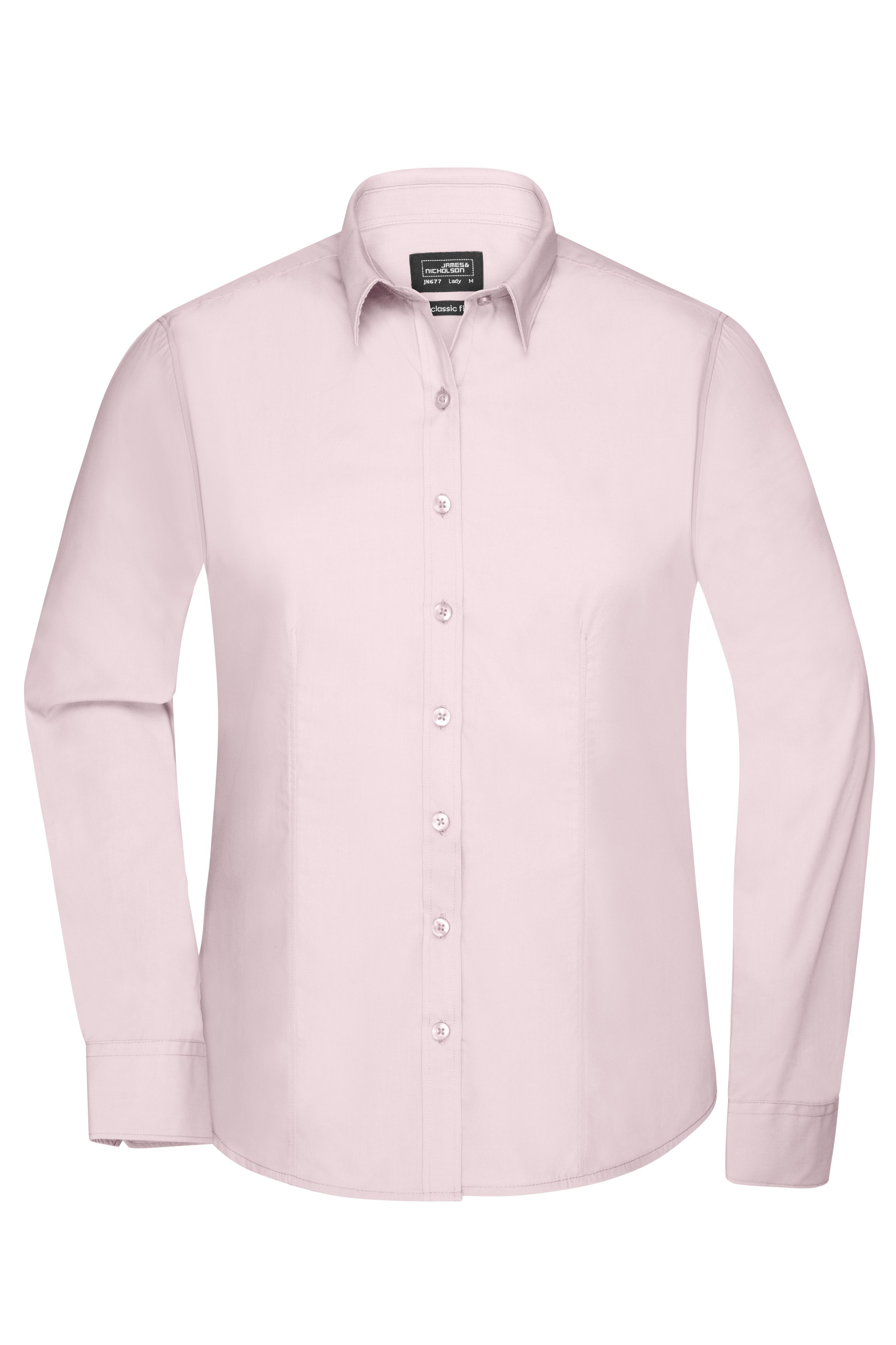 Ladies' Shirt Longsleeve Poplin JN677 Klassisches Shirt aus pflegeleichtem Mischgewebe