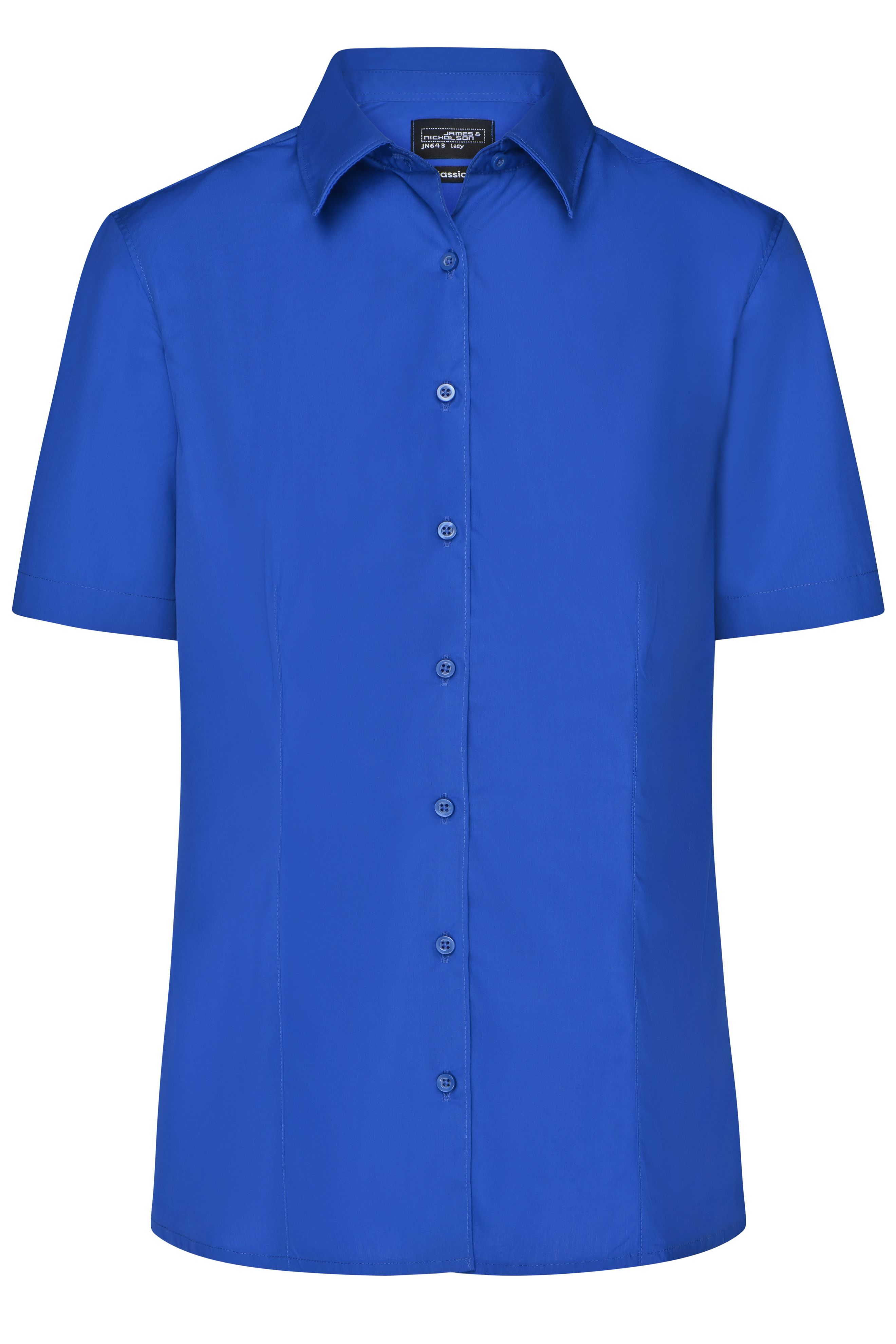 Ladies' Business Shirt Short-Sleeved JN643 Klassisches Shirt aus strapazierfähigem Mischgewebe